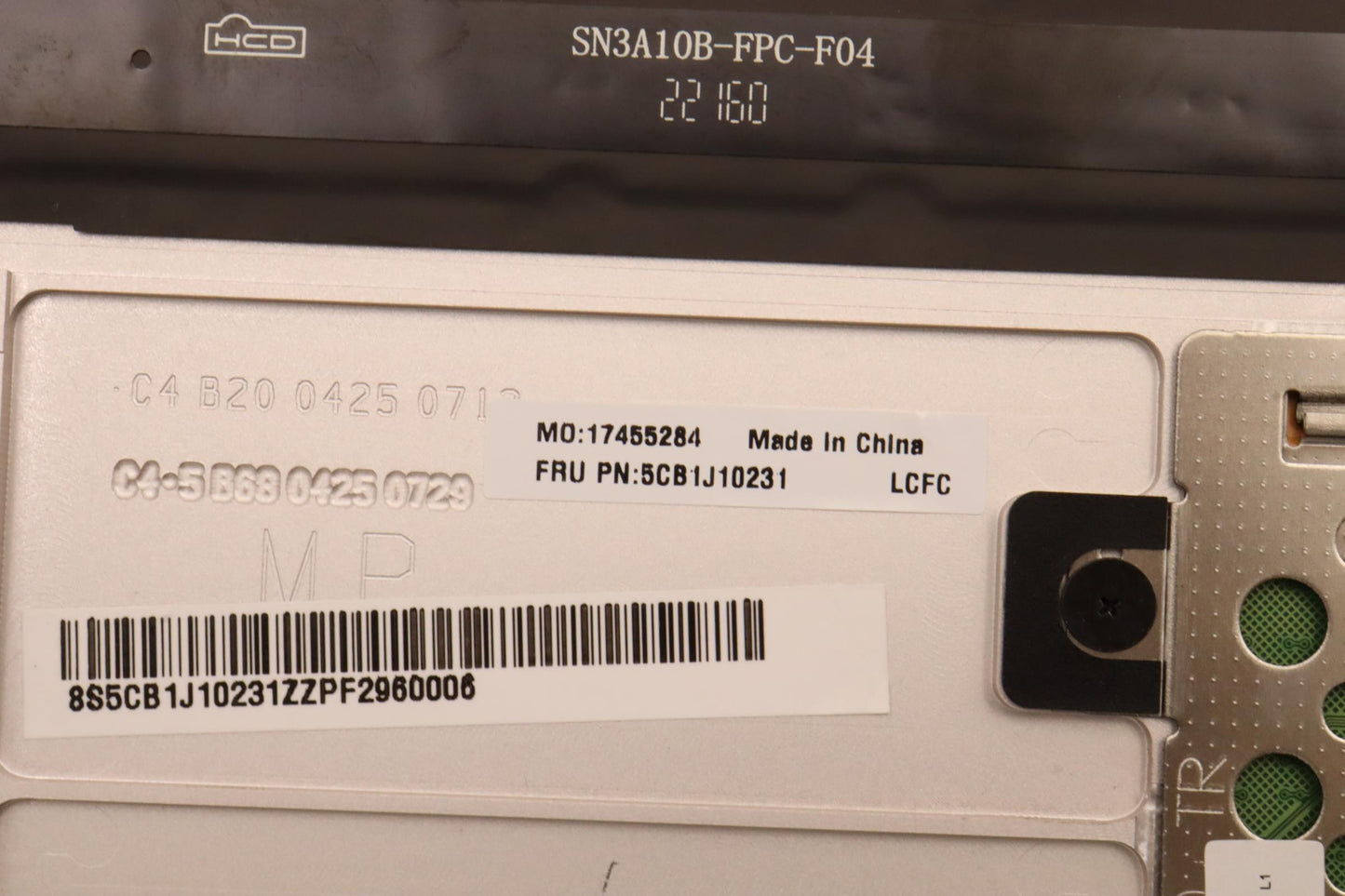 Lenovo Cover Upper Case Asmhbw L82T0 - 5CB1J10231