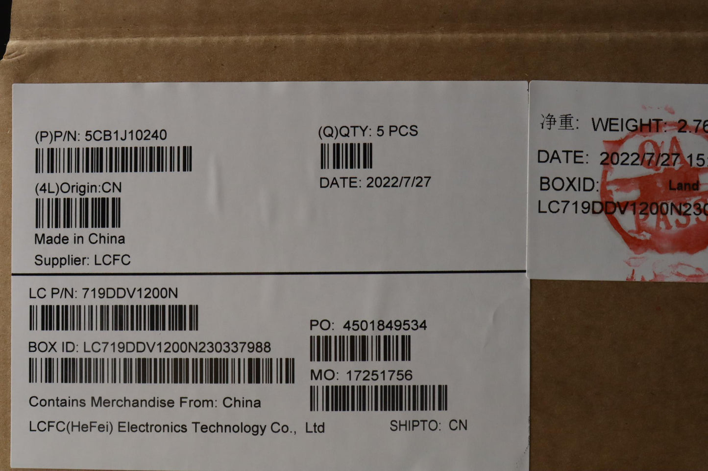 Lenovo Cover Upper Case Asmpor L82T0 - 5CB1J10240