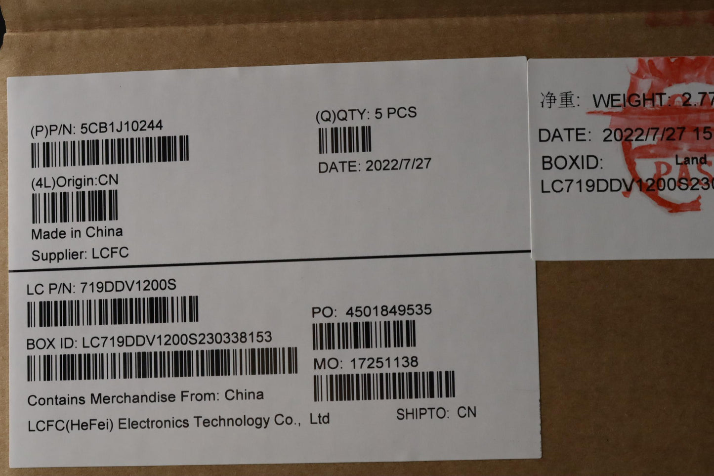 Lenovo Cover Upper Case Asmsws L82T0 - 5CB1J10244