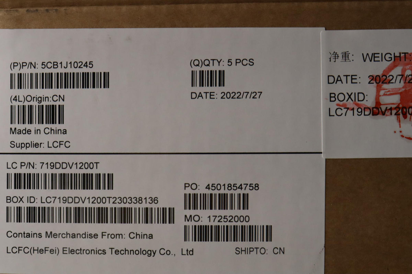 Lenovo Cover Upper Case Asmtc L82T0 - 5CB1J10245