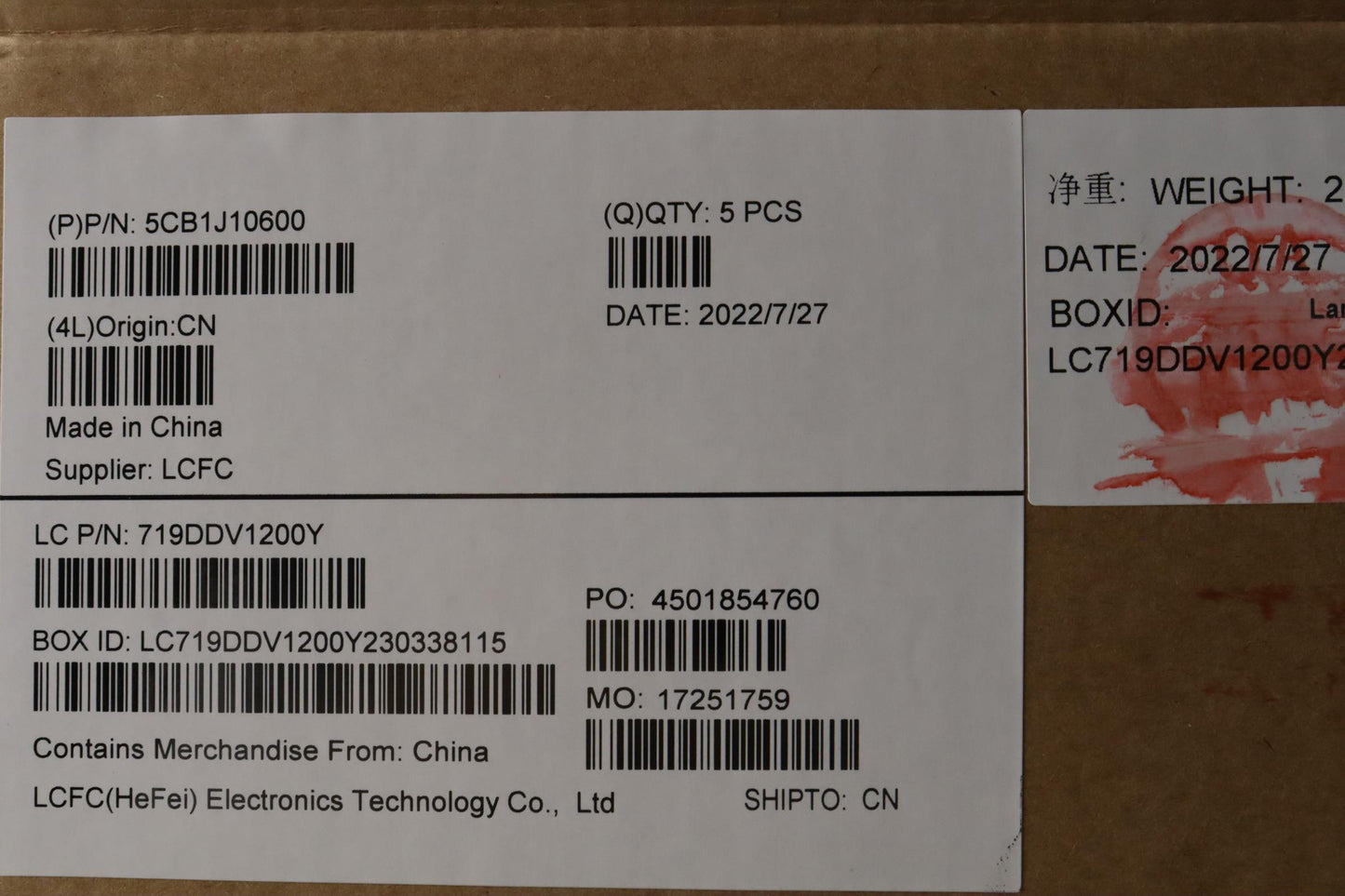 Lenovo Cover Upper Case Asmusa Eng L8 - 5CB1J10600
