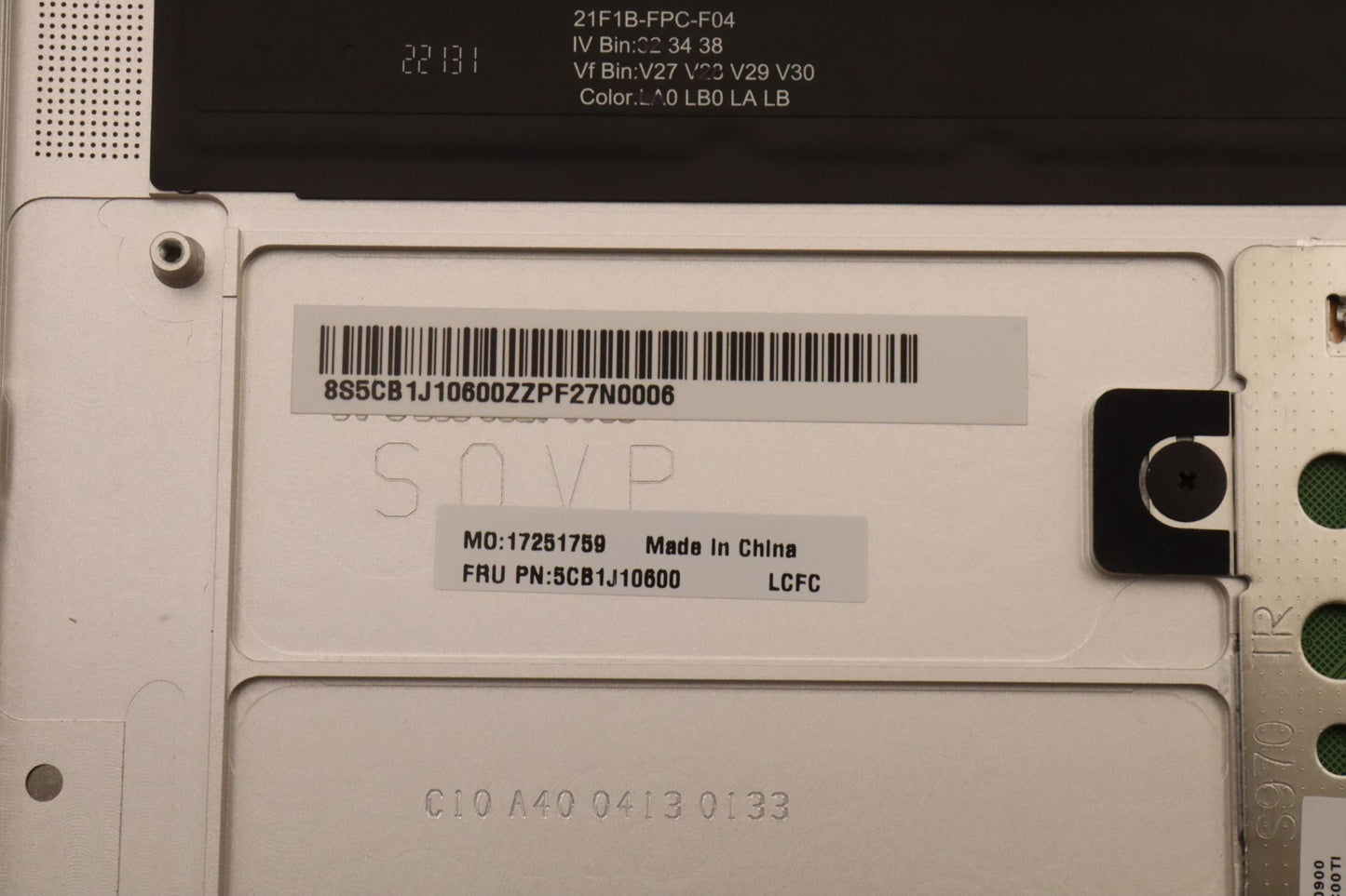 Lenovo Cover Upper Case Asmusa Eng L8 - 5CB1J10600