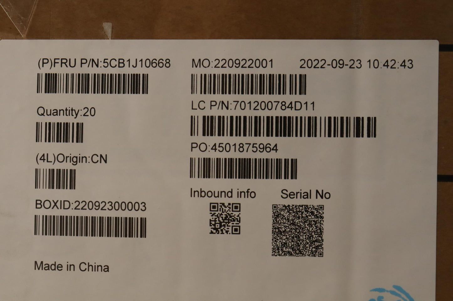 Lenovo Cover Upper Case Asmczeslk Wt8 - 5CB1J10668