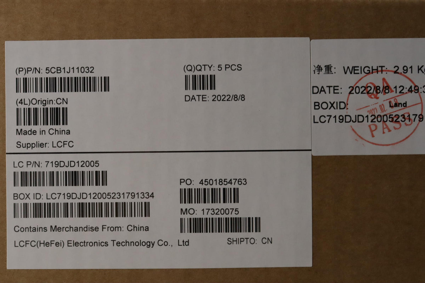Lenovo Cover Upper Case Asmnordic L82 - 5CB1J11032