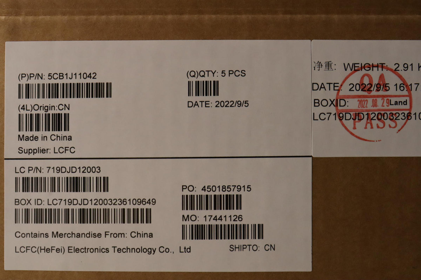 Lenovo Cover Upper Case Asmeuro Eng L - 5CB1J11042