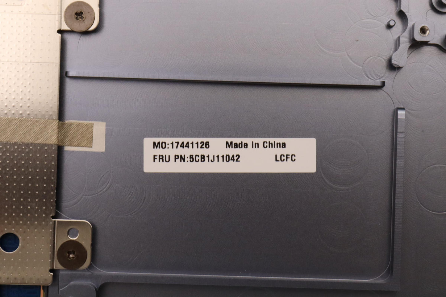Lenovo Cover Upper Case Asmeuro Eng L - 5CB1J11042