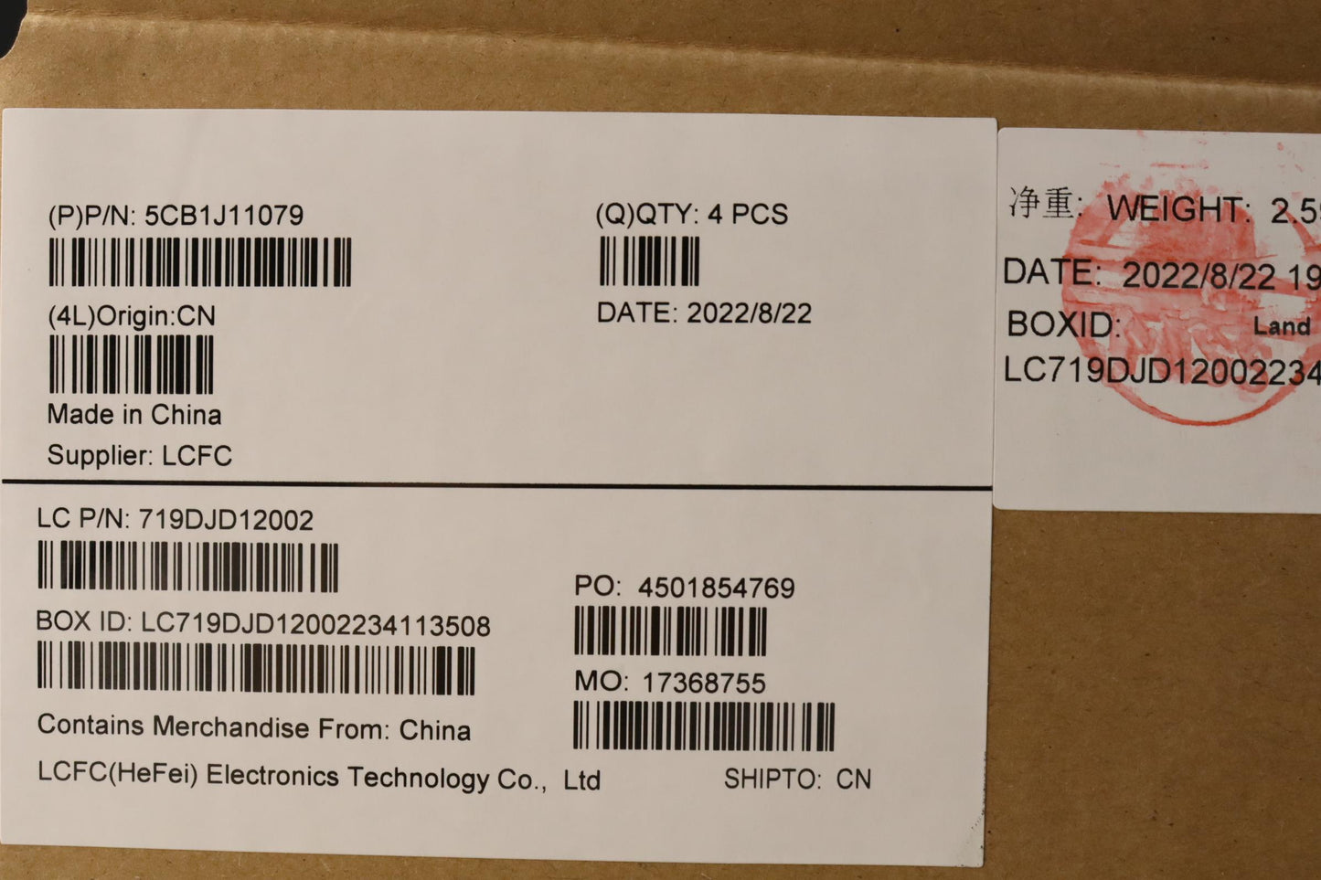 Lenovo Cover Upper Case Asmbel L82Qf - 5CB1J11079