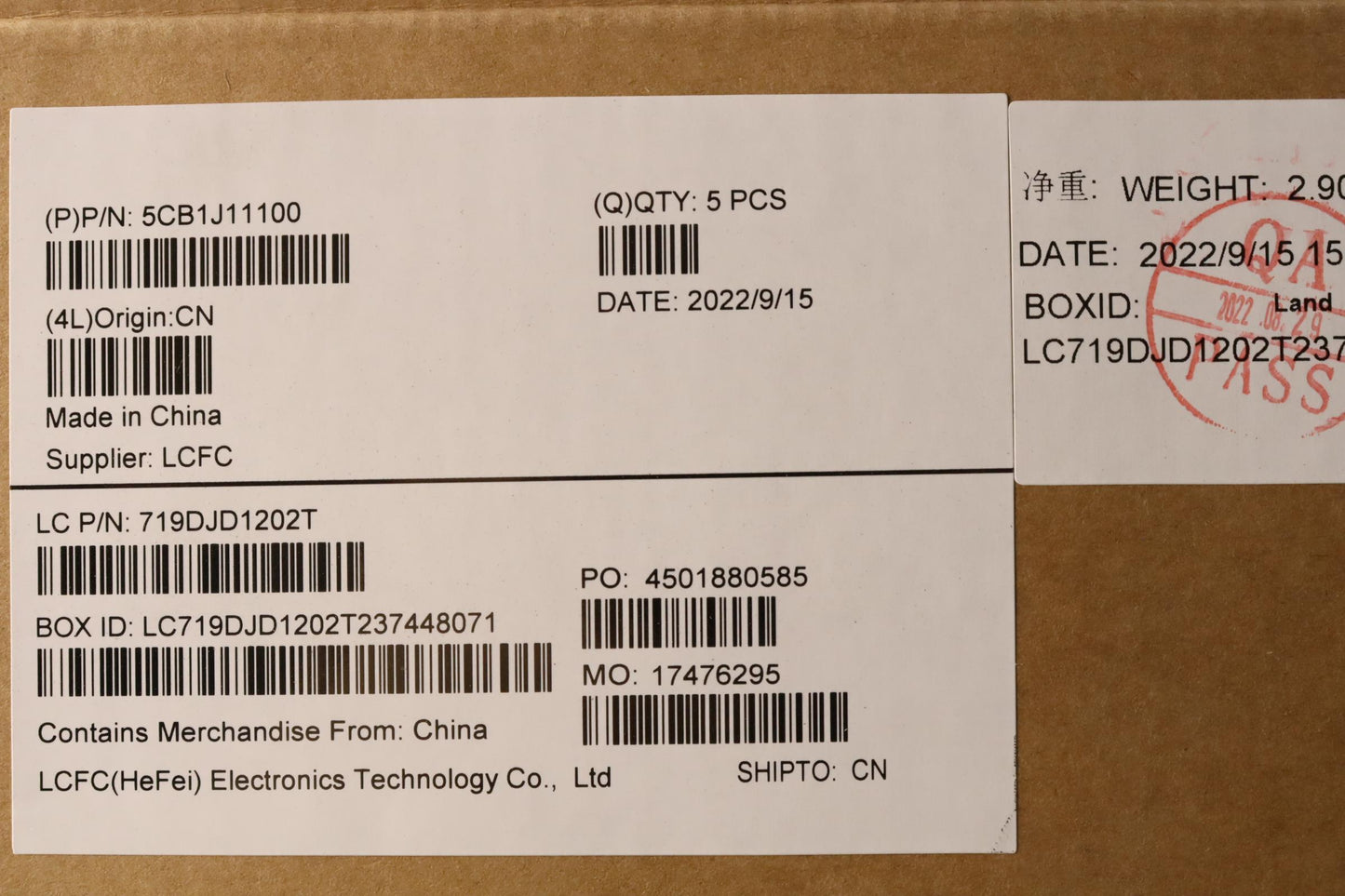 Lenovo Cover Upper Case Asmspa L82Qf - 5CB1J11100
