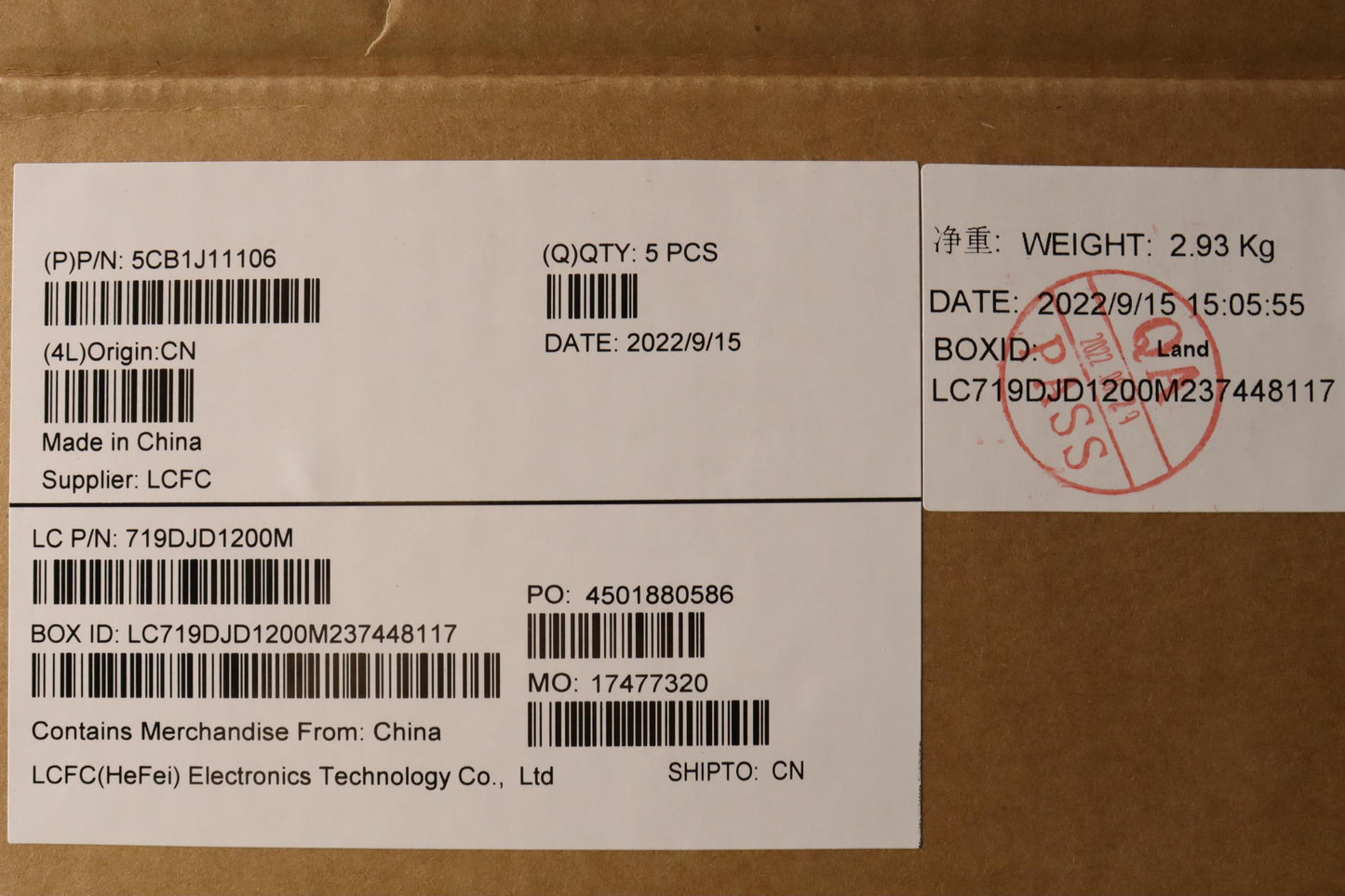 Lenovo Cover Upper Case Asmeuro Eng L - 5CB1J11106