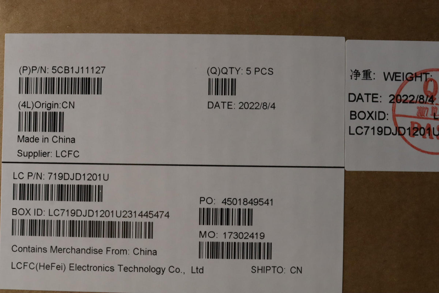 Lenovo Cover Upper Case Asmger L82Qf - 5CB1J11127