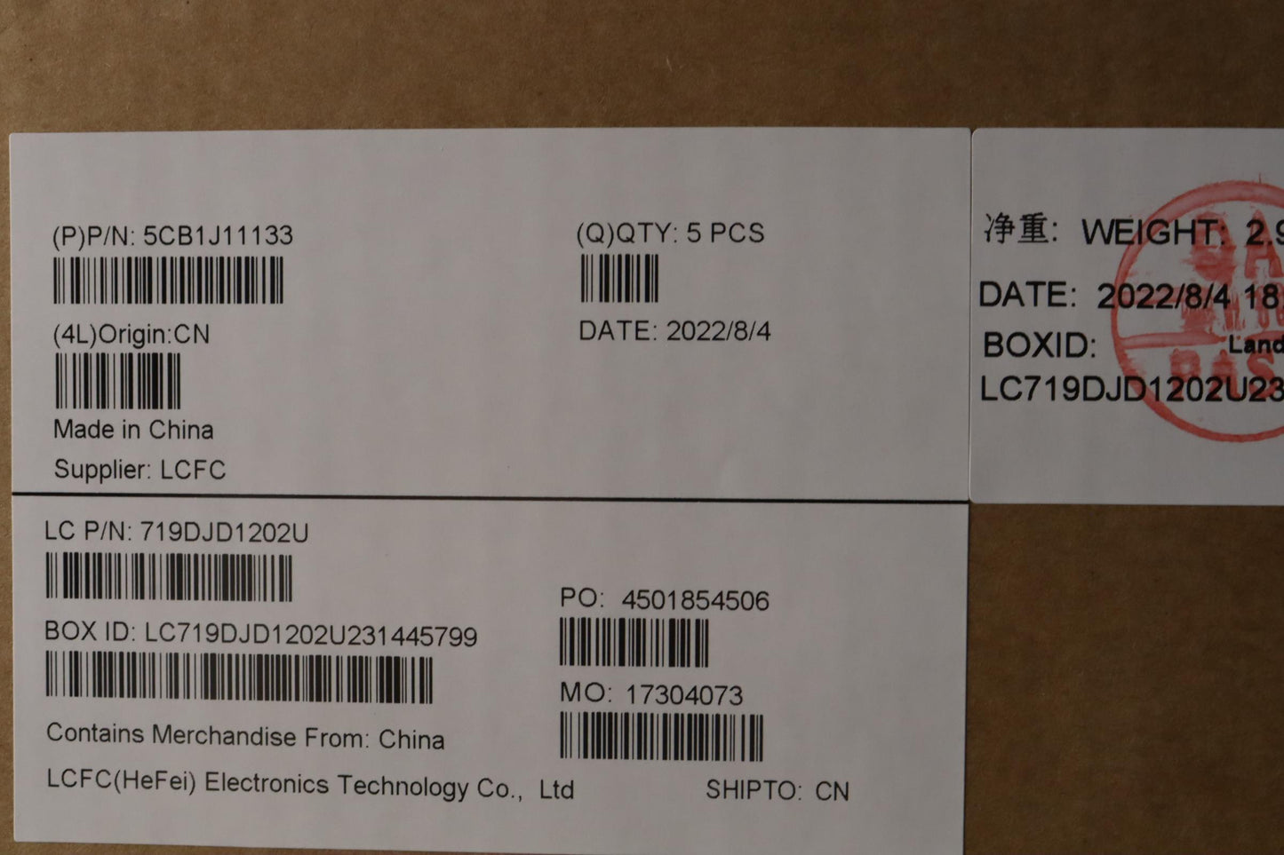 Lenovo Cover Upper Case Asmspa L82Qf - 5CB1J11133