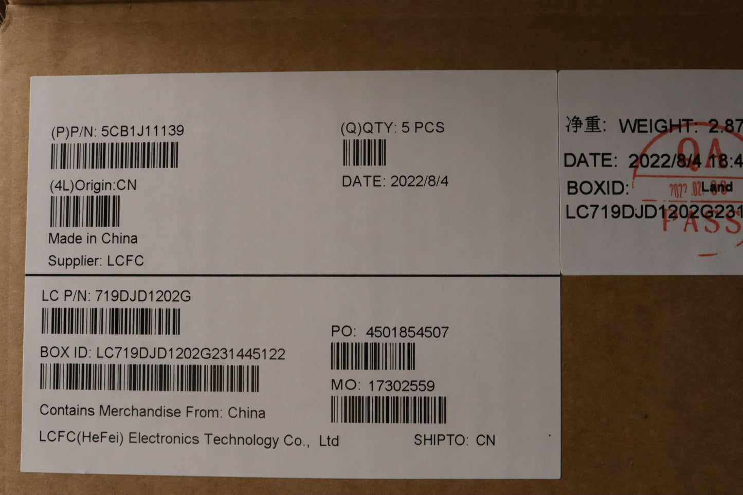 Lenovo Cover Upper Case Asmeuro Eng L - 5CB1J11139