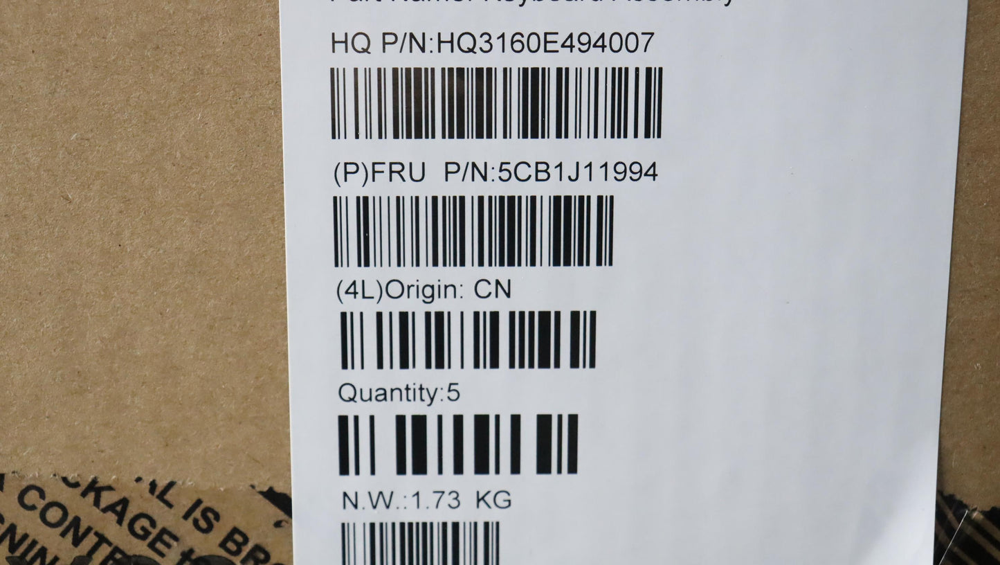 Lenovo Cover Upper Case Asmtch 21D0 A - 5CB1J11994