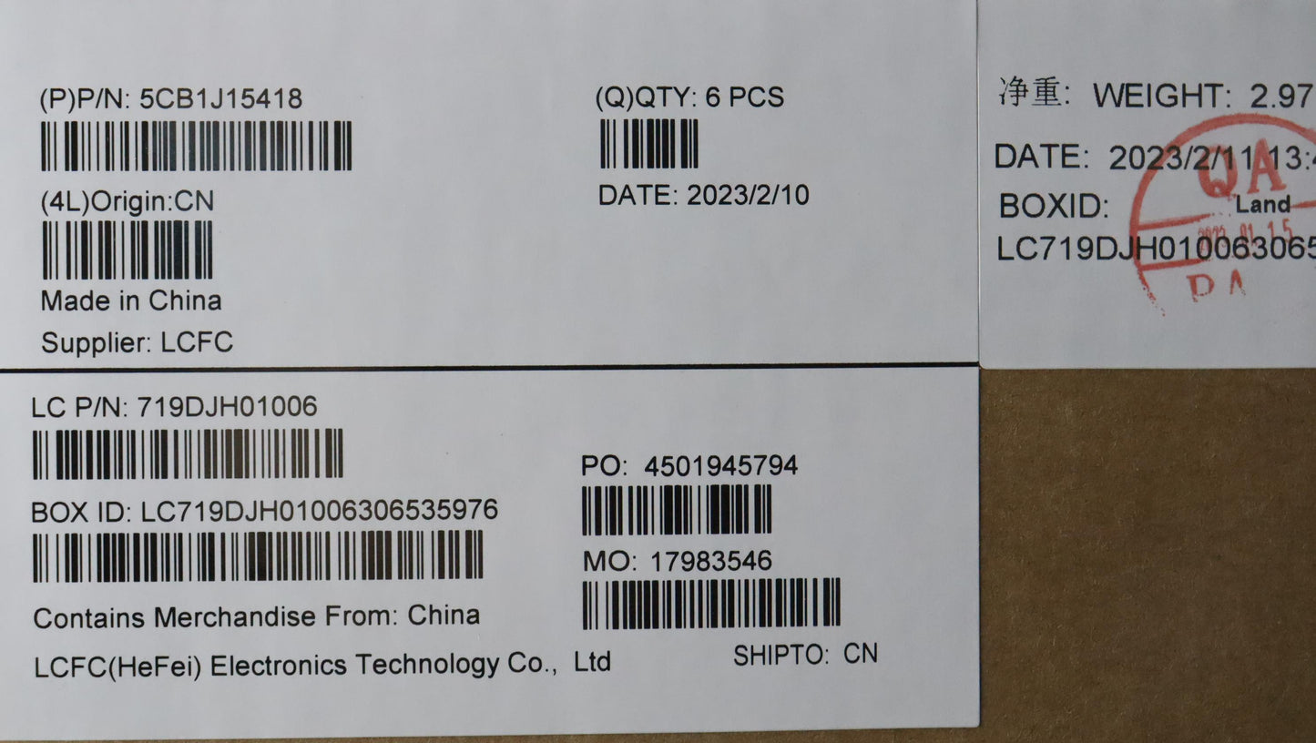 Lenovo Cover Fru Cover Dc Uma Ww Assy - 5CB1J15418
