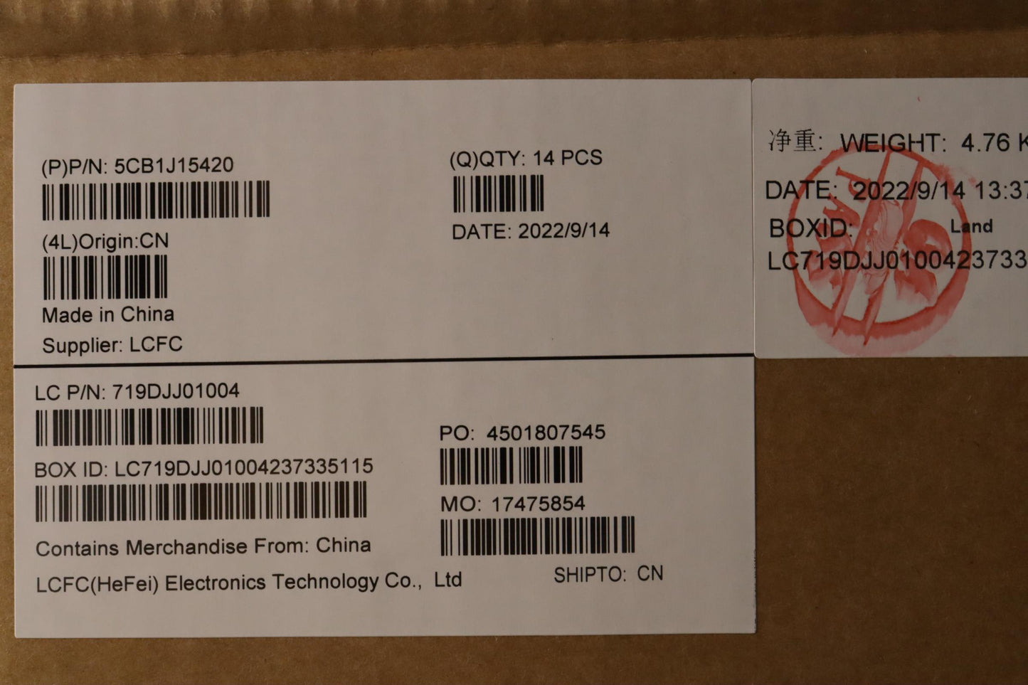 Lenovo Cover Fru Jt4C1 Cc Wl Sub Assy - 5CB1J15420