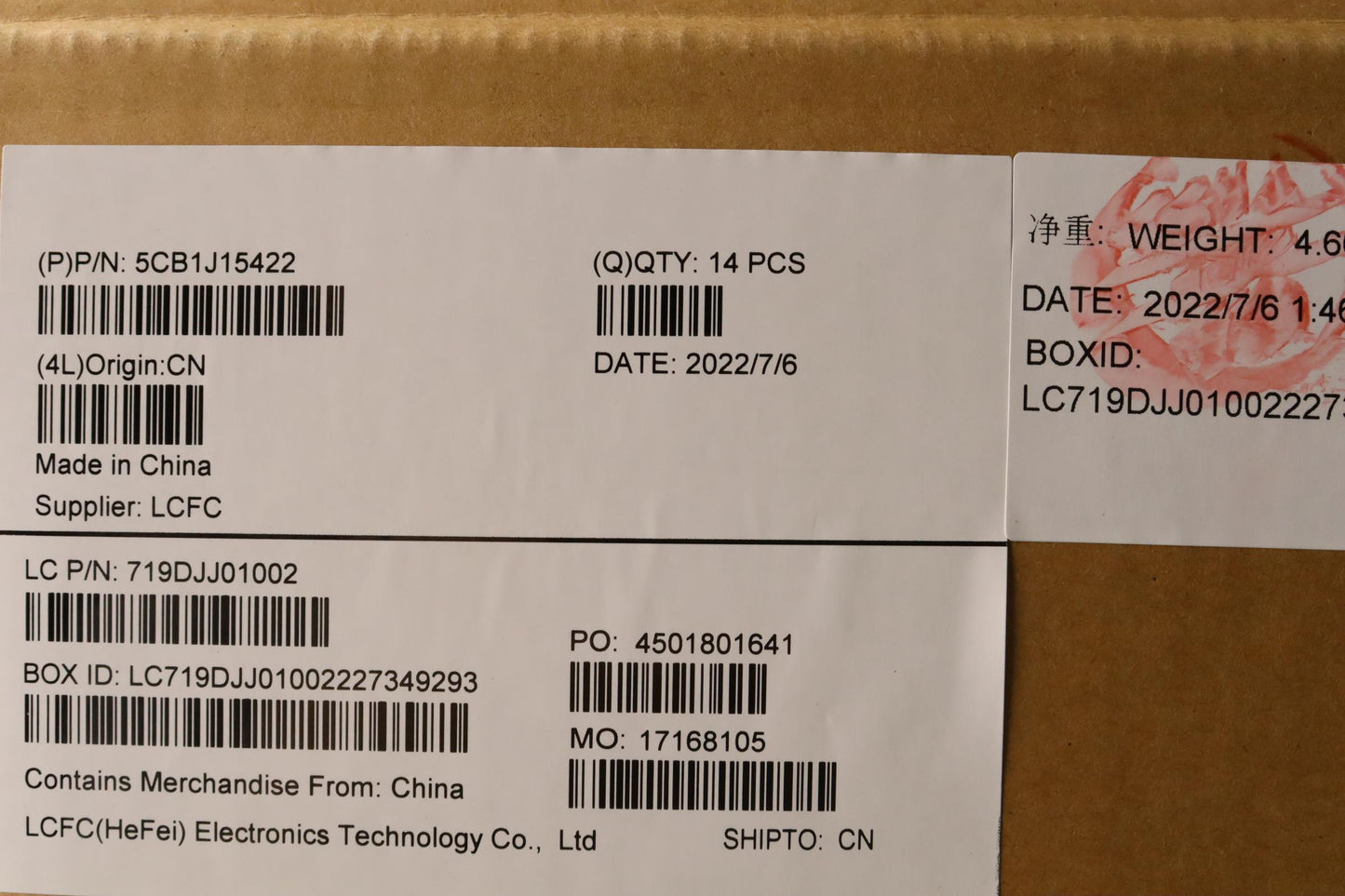 Lenovo Cover Fru Jt4C1 Cc Ww Sub Assy - 5CB1J15422
