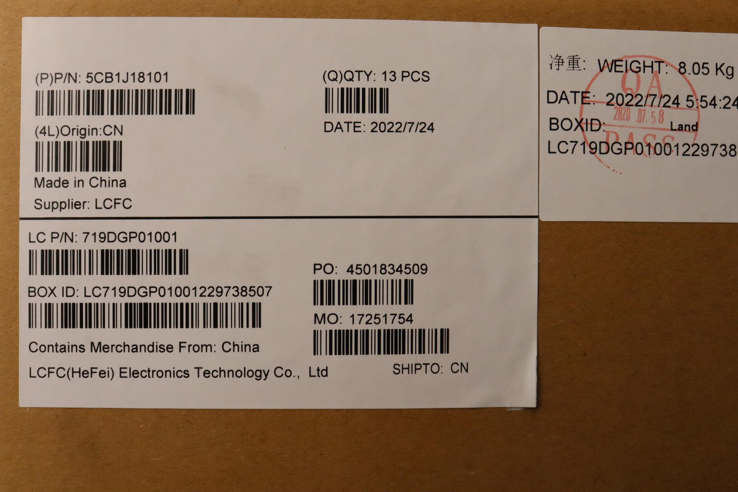 Lenovo D Cover Assembly - 5CB1J18101