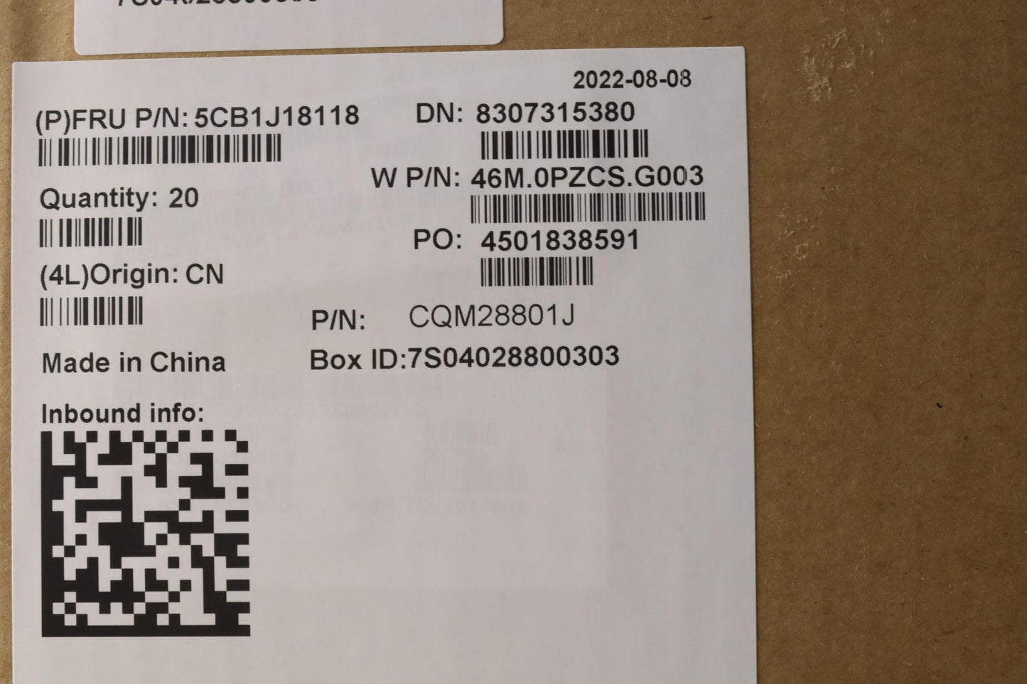 Lenovo Plastic A-Cover with WLAN and WWAN - 5CB1J18118