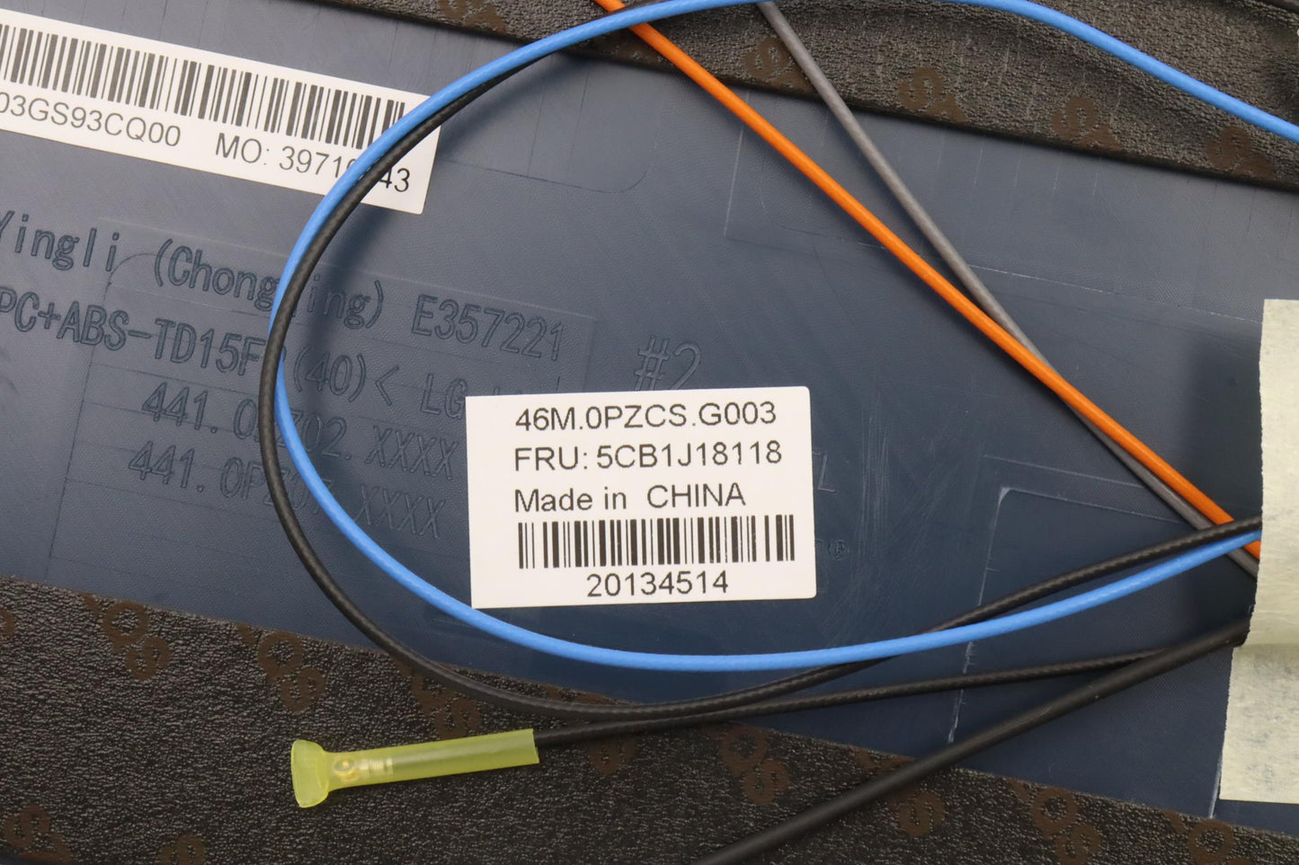 Lenovo Plastic A-Cover with WLAN and WWAN - 5CB1J18118