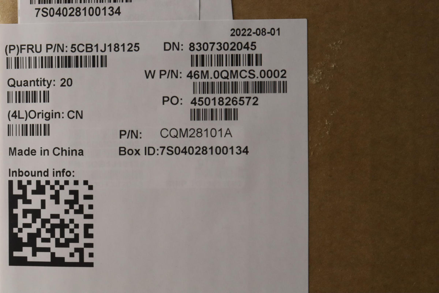 Lenovo Cover Fru Cover Dcover Asm,Bk - 5CB1J18125