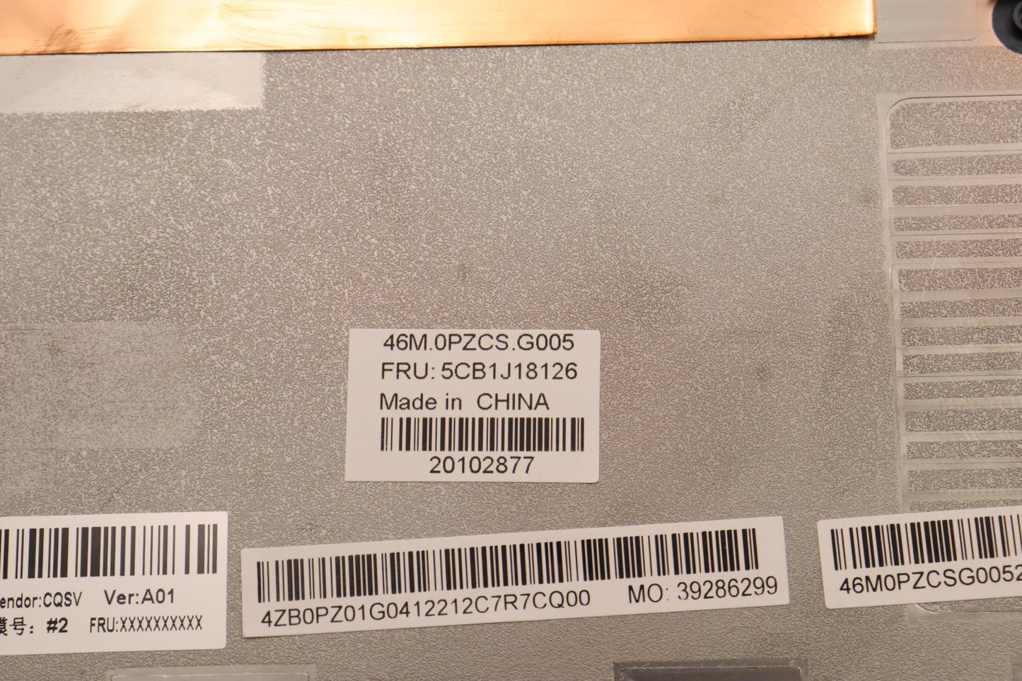 Lenovo Cover Fru Dcover,Wo Rj45,Primu - 5CB1J18126