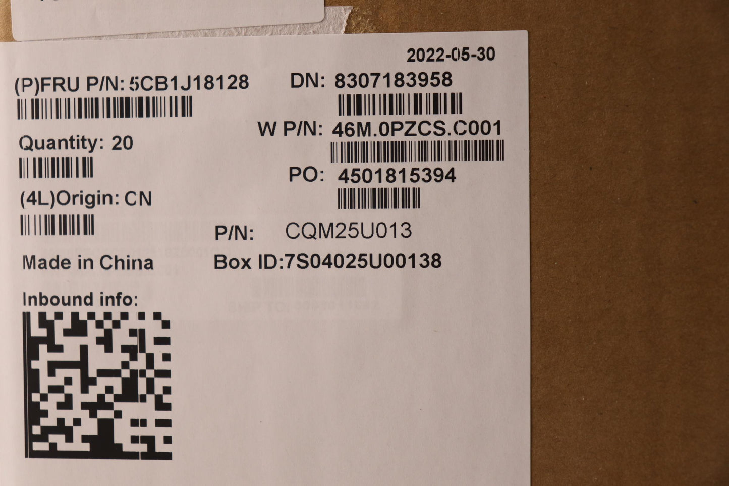 Lenovo D Cover - 5CB1J18128