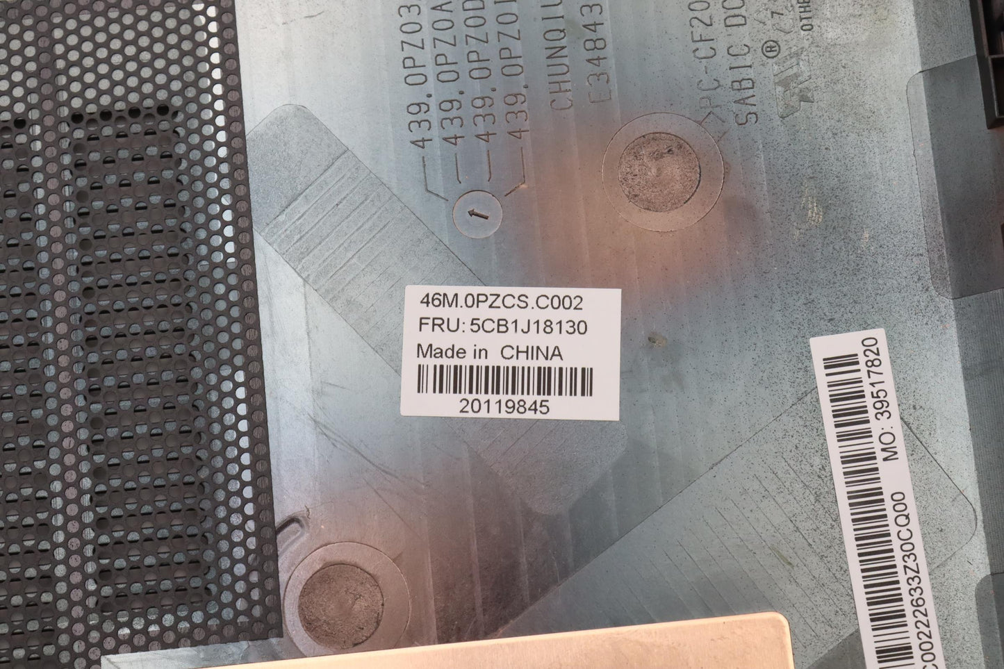 Lenovo Cover Fru D Cover, Asm, Cf, Tb - 5CB1J18130