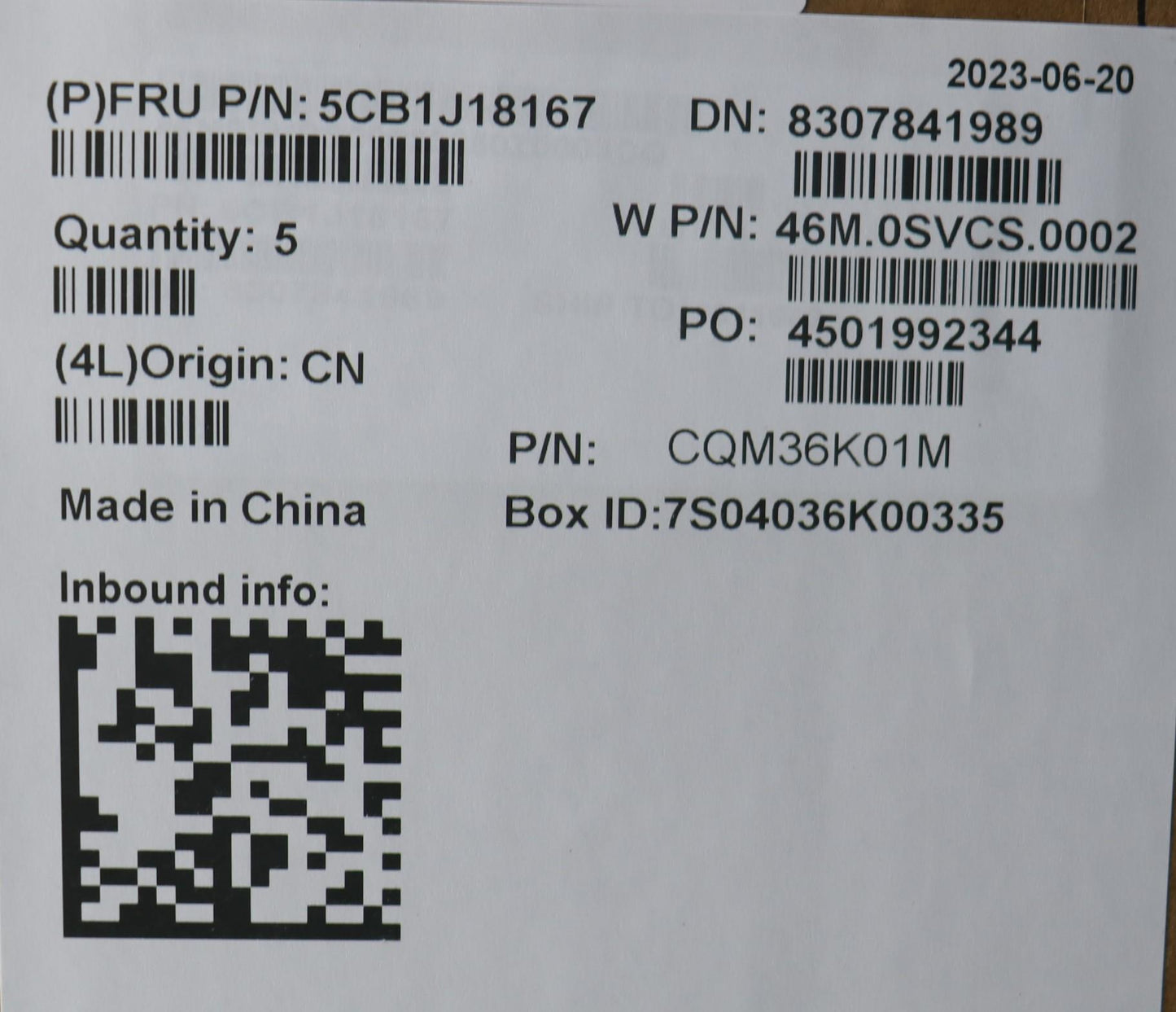 Lenovo Cover C Cover Asm N-Wfc Black - 5CB1J18167