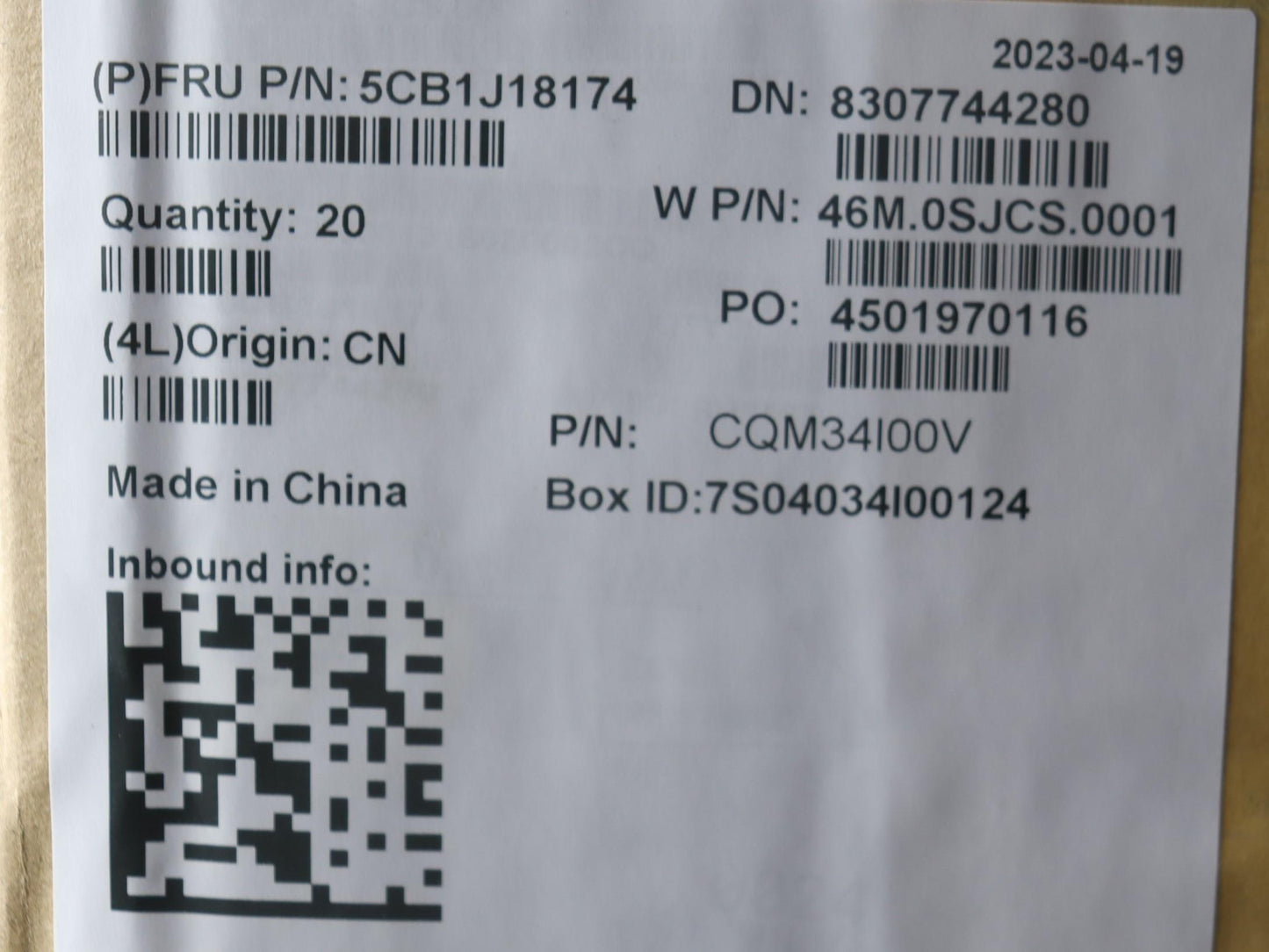 Lenovo LCD Cover Assembly, Pla 3.0T, RGB, WL, Golem2 - 5CB1J18174