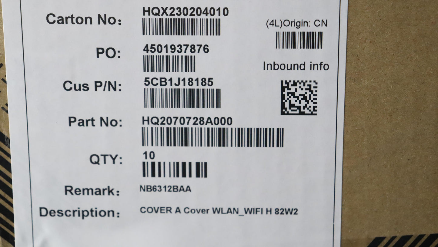 Lenovo A Cover WLAN_WIFI H 82W2 - 5CB1J18185