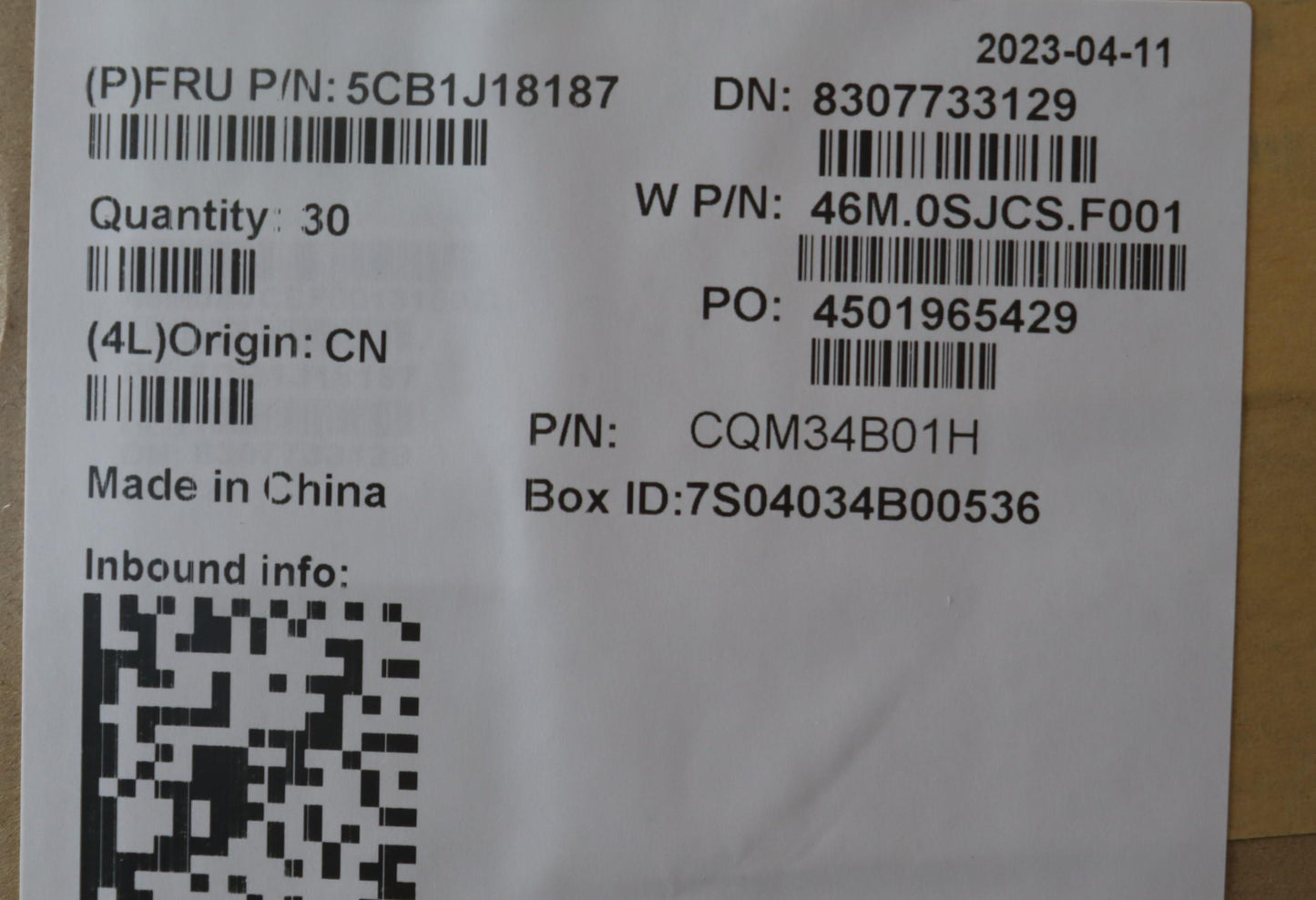 Lenovo Cover Fru A Cover Asm Rgb Wl+N - 5CB1J18187