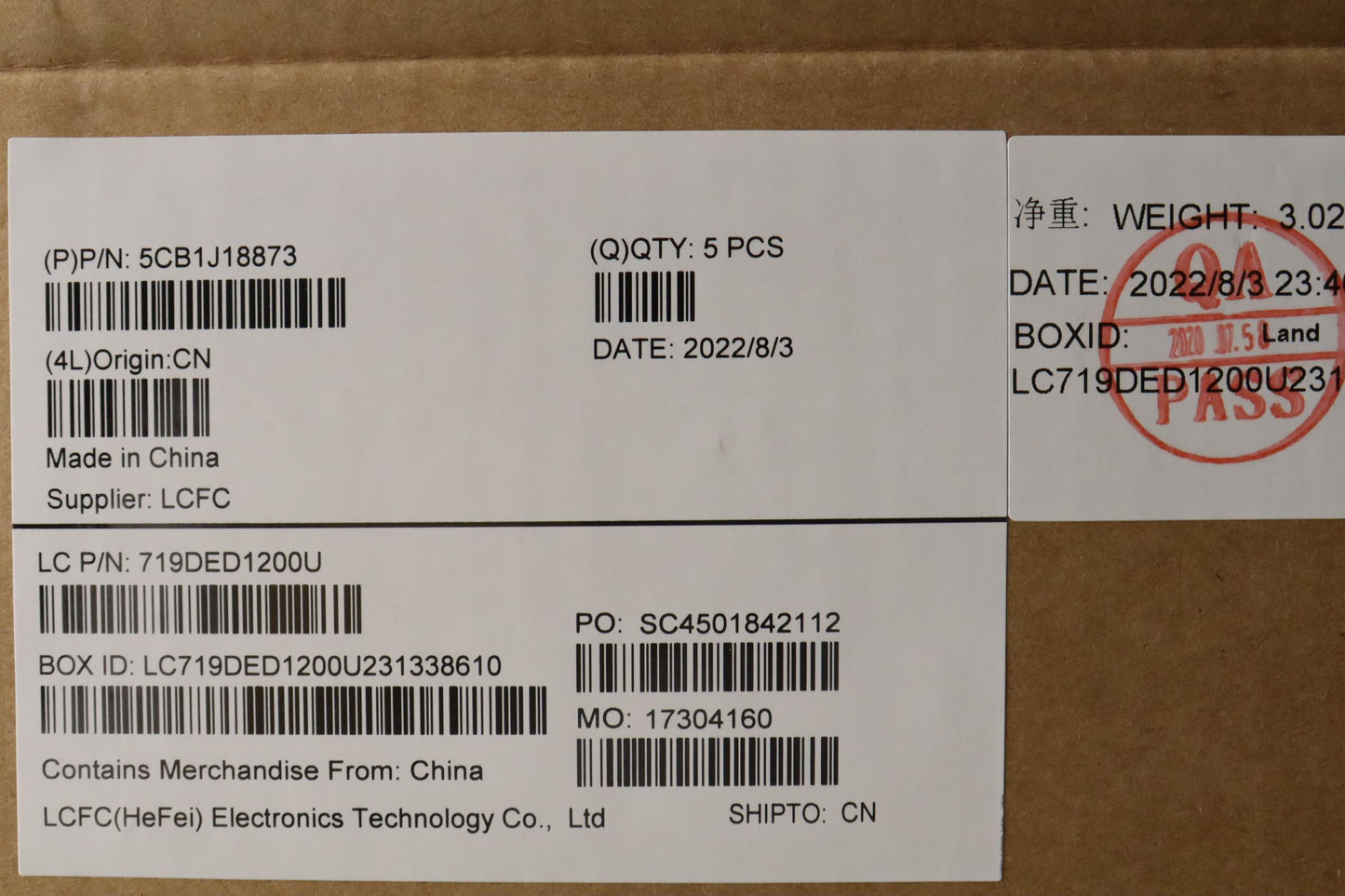 Lenovo Cover Upper Case Asmhin L82Tw - 5CB1J18873