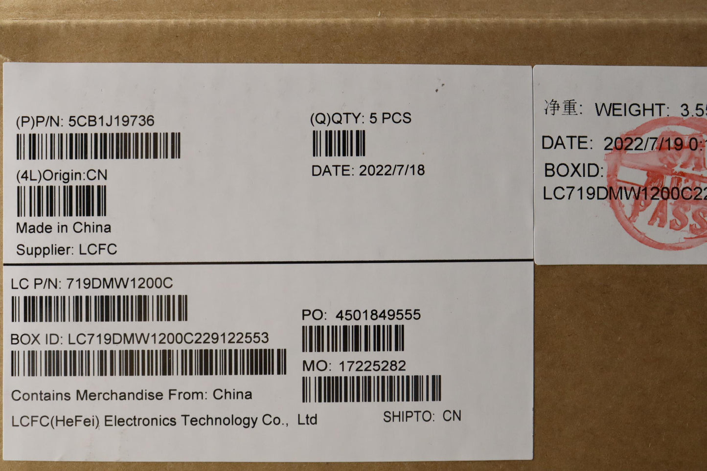 Lenovo Cover Upper Case Asmkor L82V7 - 5CB1J19736