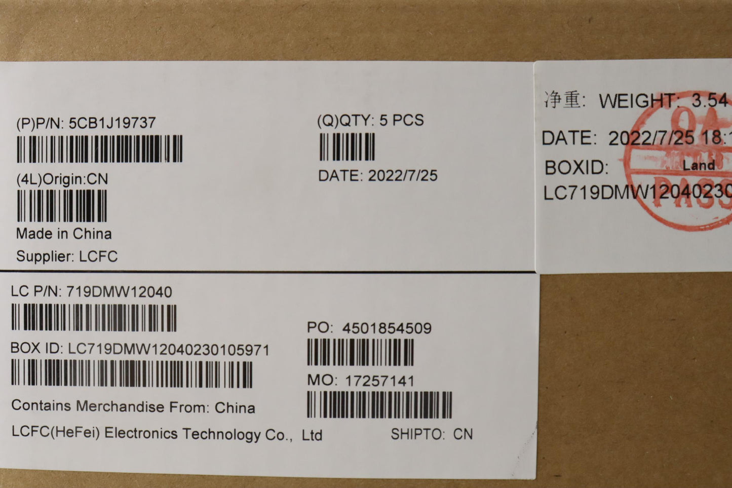 Lenovo Cover Upper Case Asmtc L82V7 N - 5CB1J19737