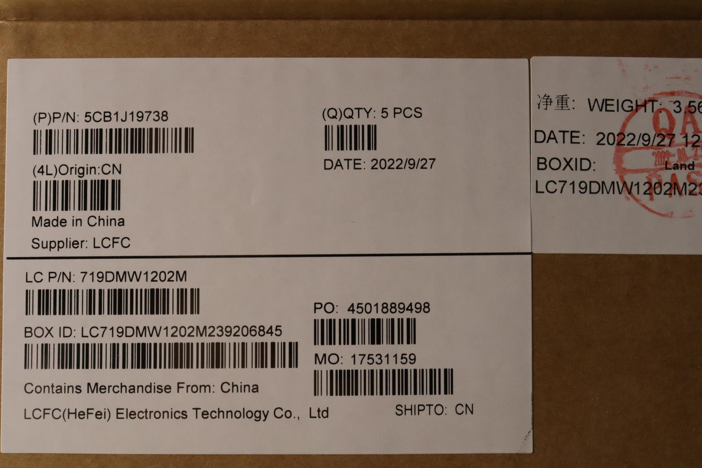 Lenovo Cover Upper Case Asmrus L82V7 - 5CB1J19738