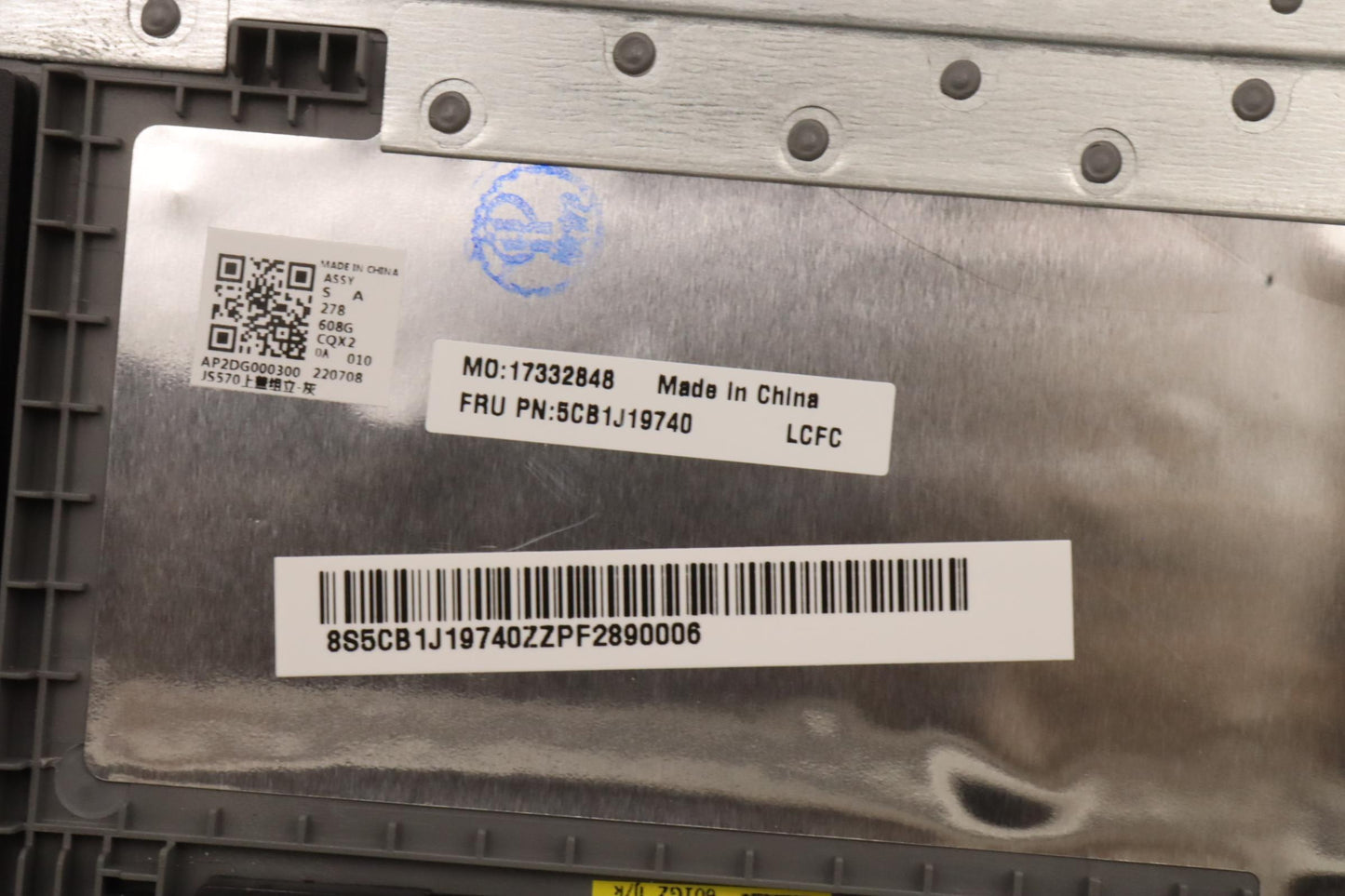 Lenovo Cover Upper Case Asmger L82V7 - 5CB1J19740