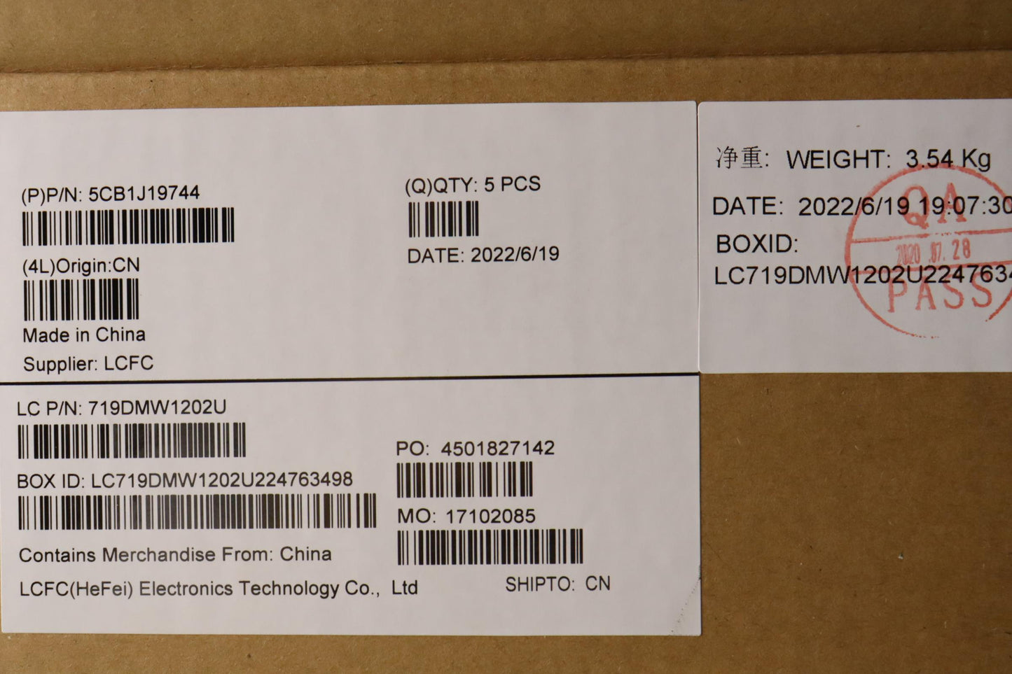 Lenovo Cover Upper Case Asmnordic L82 - 5CB1J19744