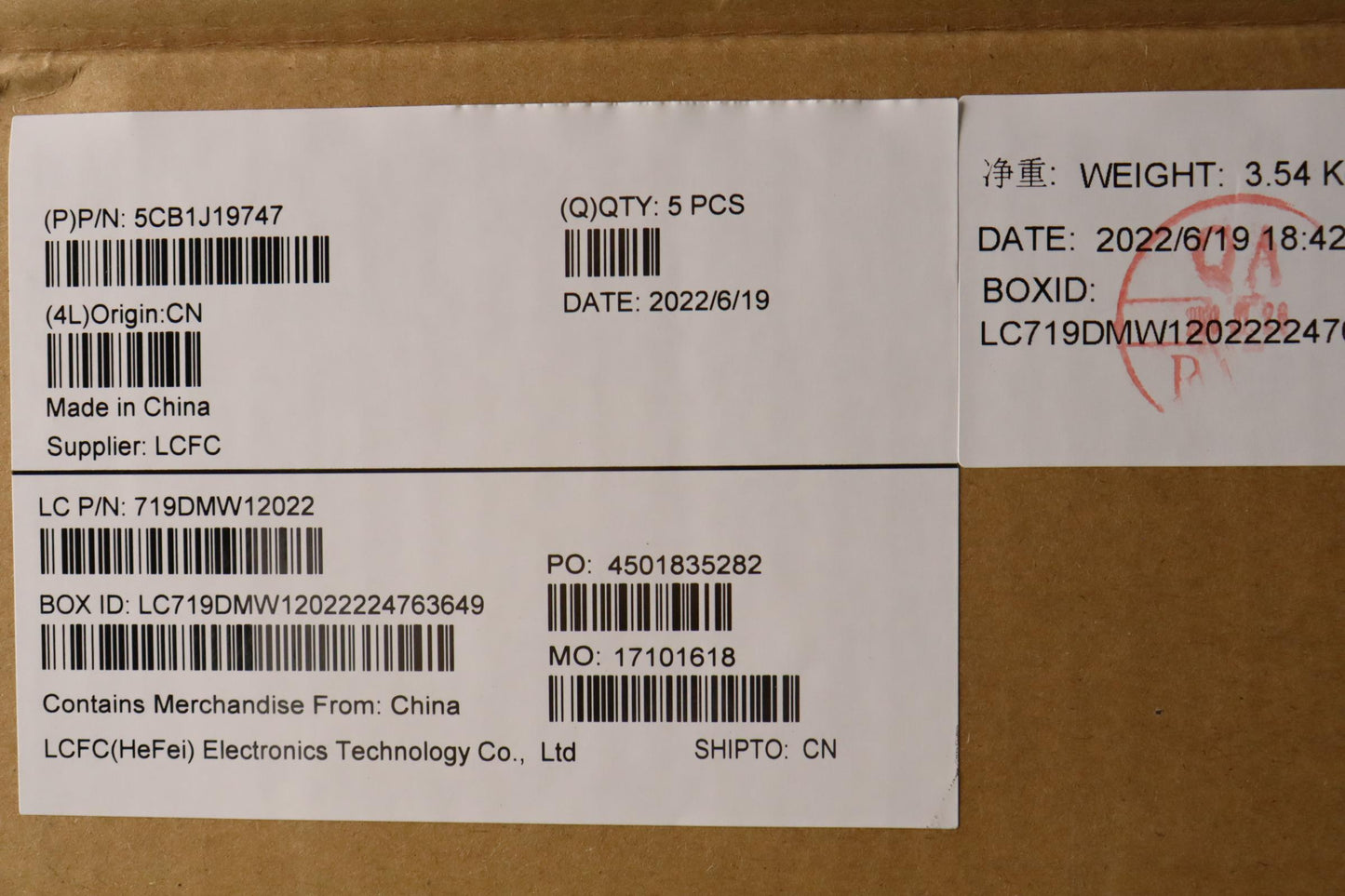 Lenovo Cover Upper Case Asmslv L82V7 - 5CB1J19747