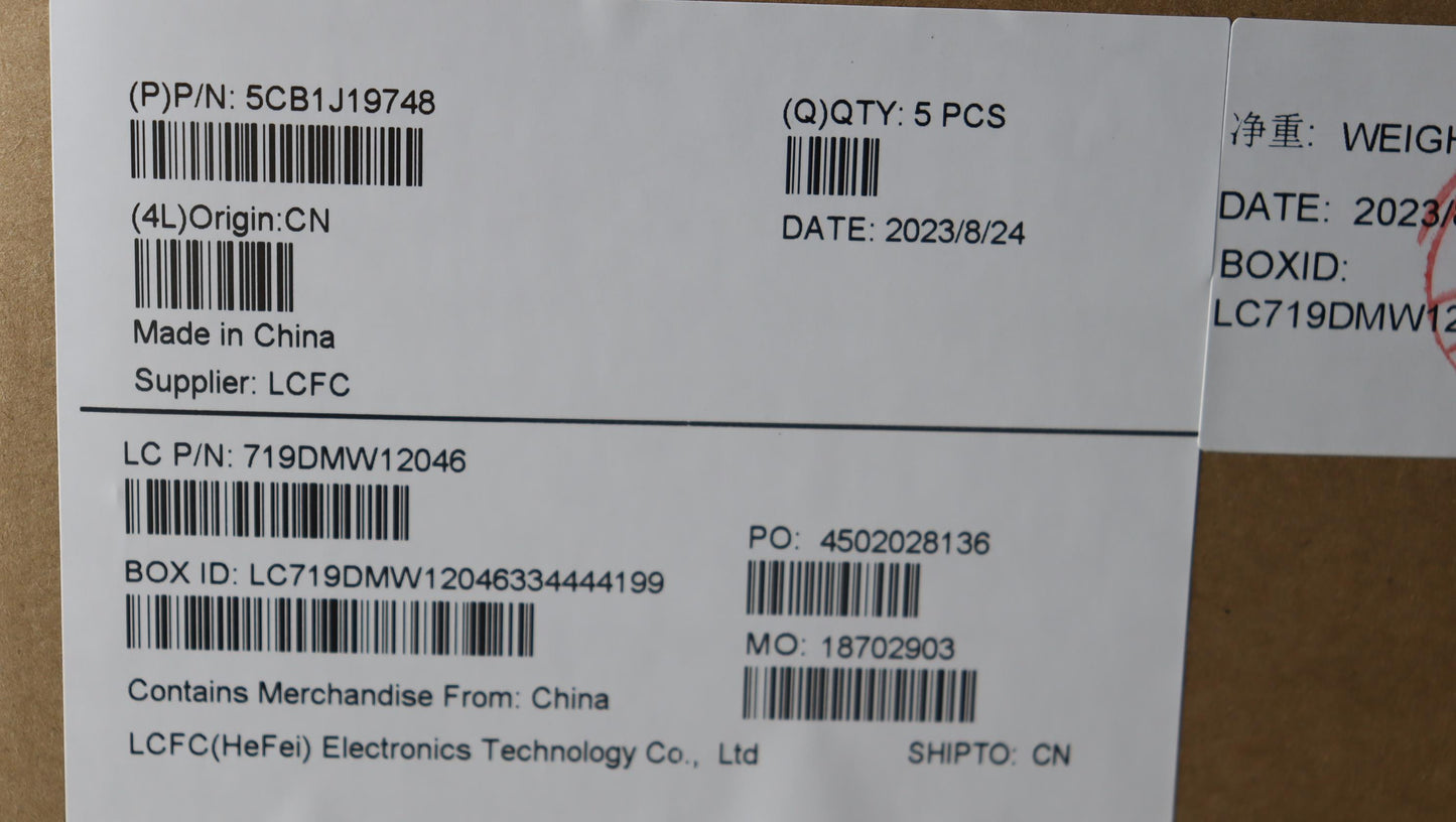 Lenovo Cover Upper Case Asmsws L82V7 - 5CB1J19748