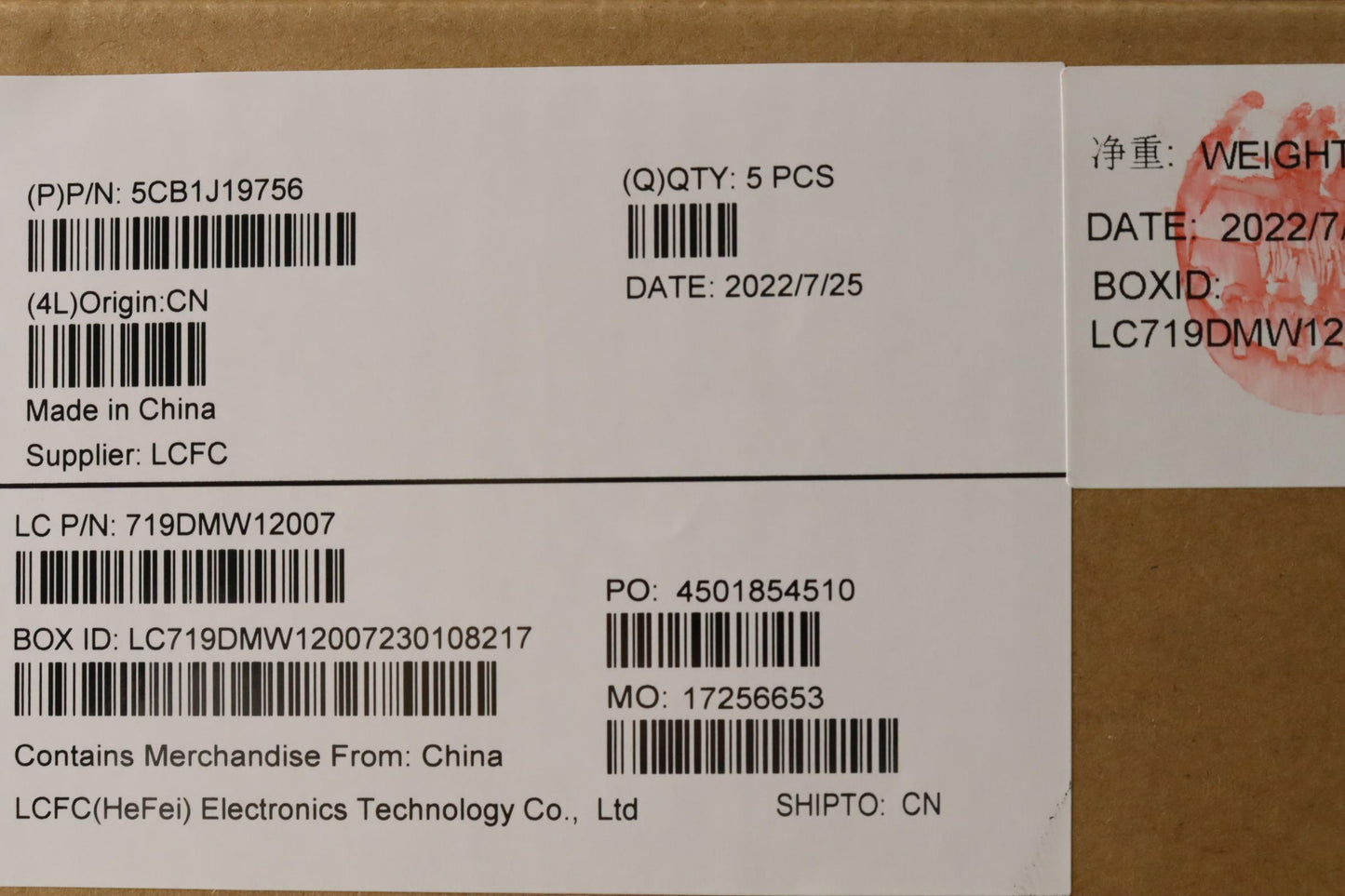 Lenovo Cover Upper Case Asmgre L82V7 - 5CB1J19756