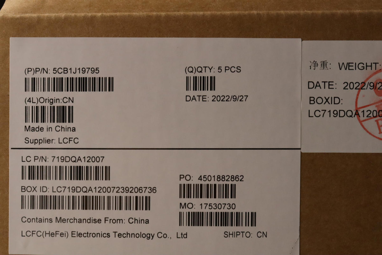 Lenovo Cover Upper Case Asmeuro Eng L - 5CB1J19795