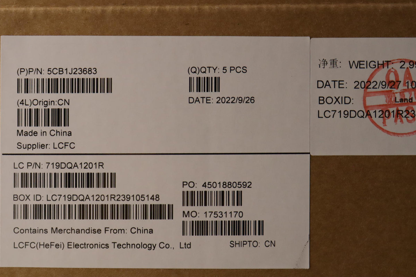 Lenovo Cover Upper Case Asmtc L82Ut S - 5CB1J23683