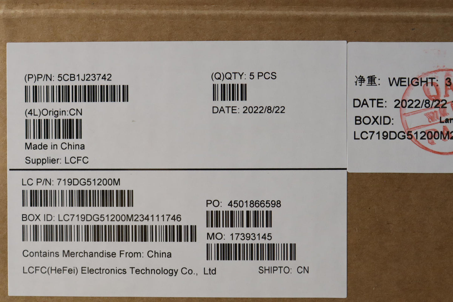 Lenovo Cover Upper Case Asmita L21Ek - 5CB1J23742