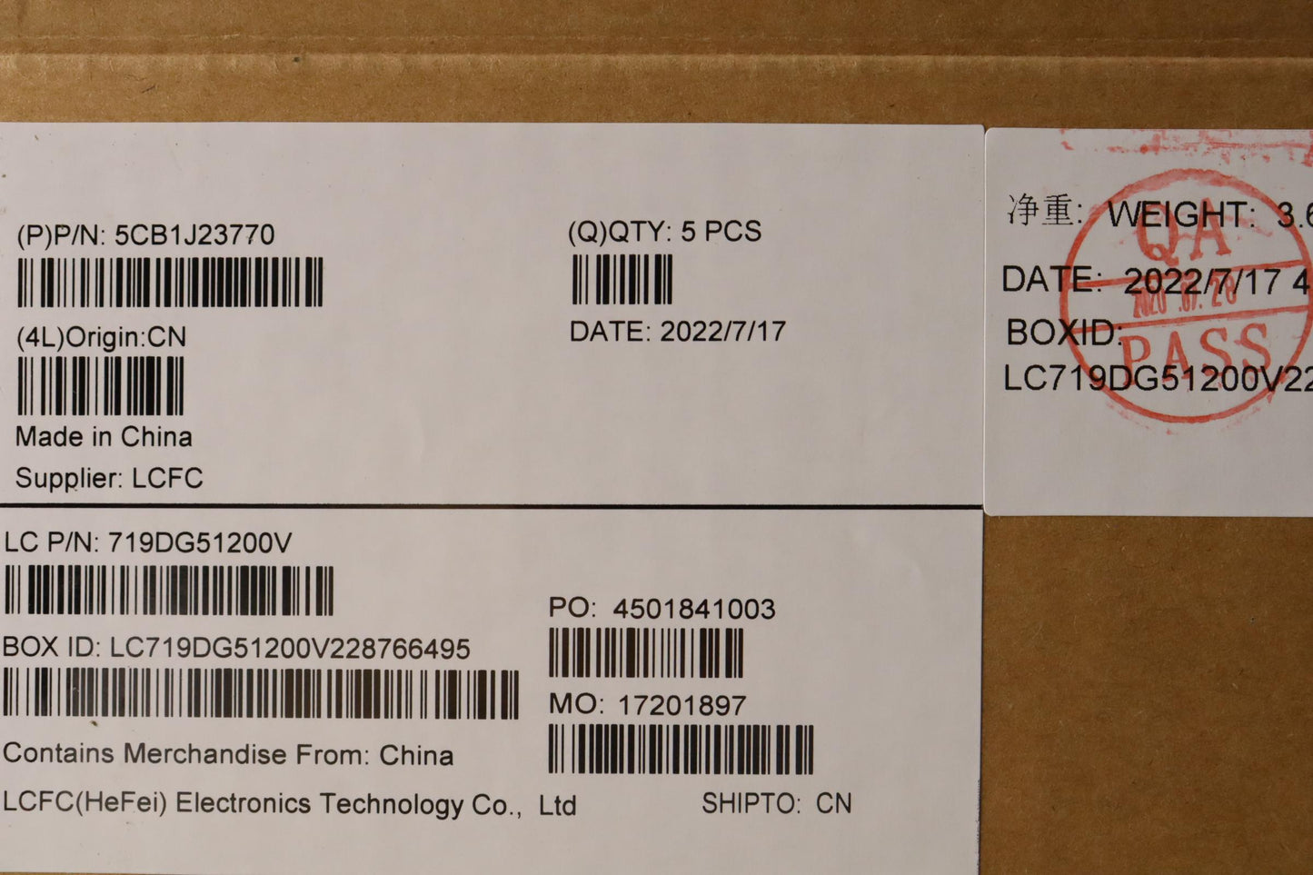 Lenovo Cover Upper Case Asmla Spa L21 - 5CB1J23770