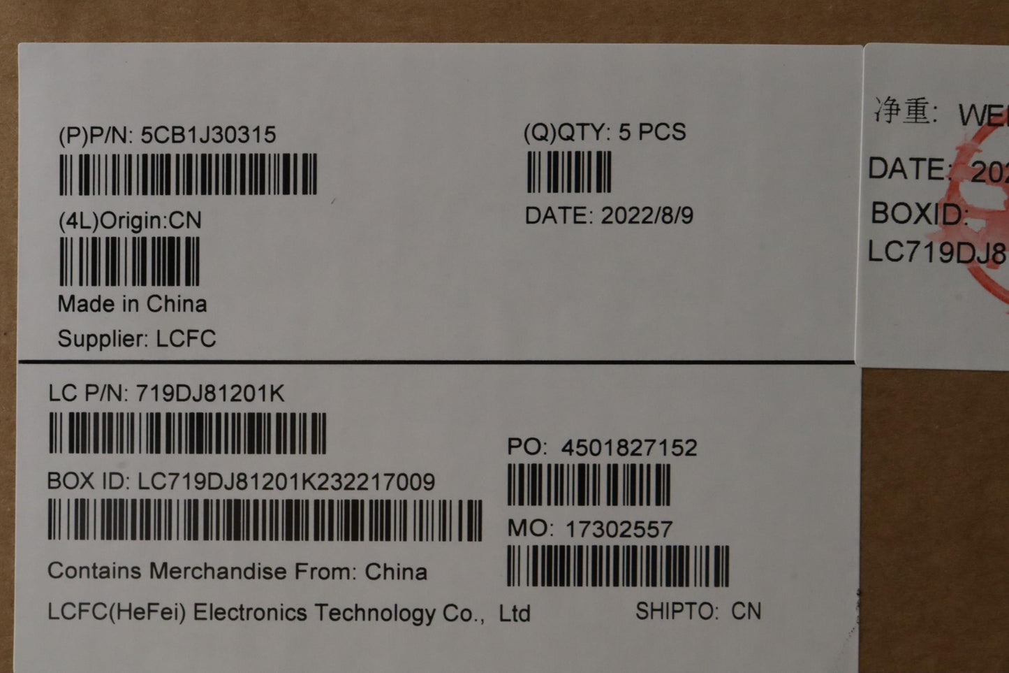 Lenovo Cover Upper Case Asmnordicl82T - 5CB1J30315