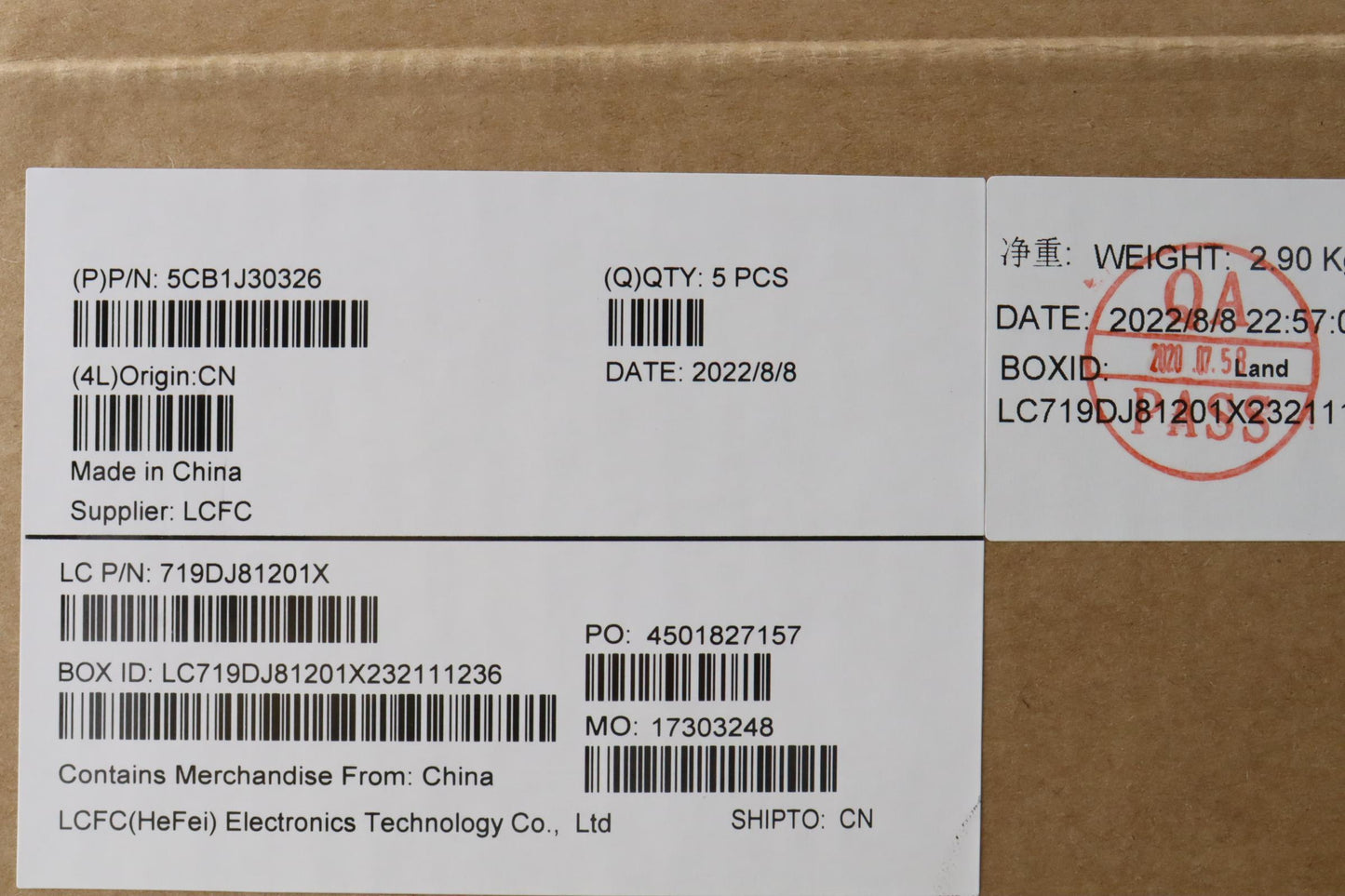 Lenovo Cover Upper Case Asmusa Engl82 - 5CB1J30326