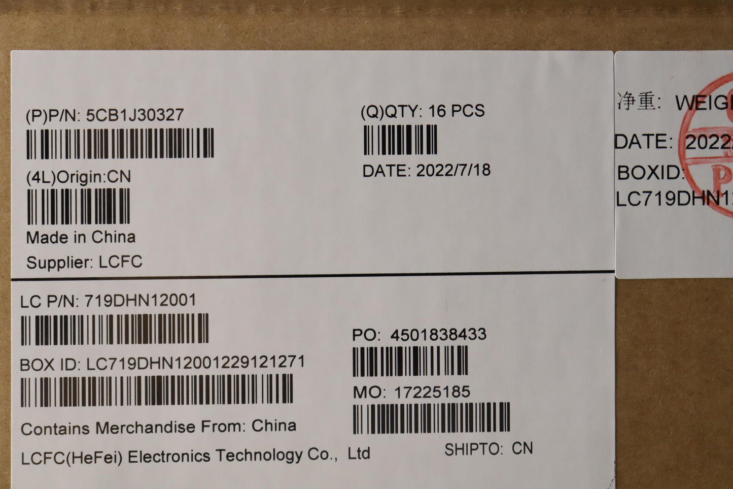 Lenovo Cover Lcd Cover L82Tkmlr Ug Yg - 5CB1J30327