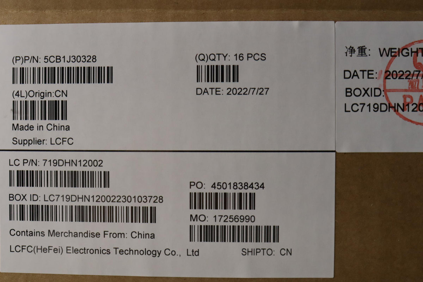 Lenovo Cover Lcd Cover L82Tkgls Ug Yg - 5CB1J30328