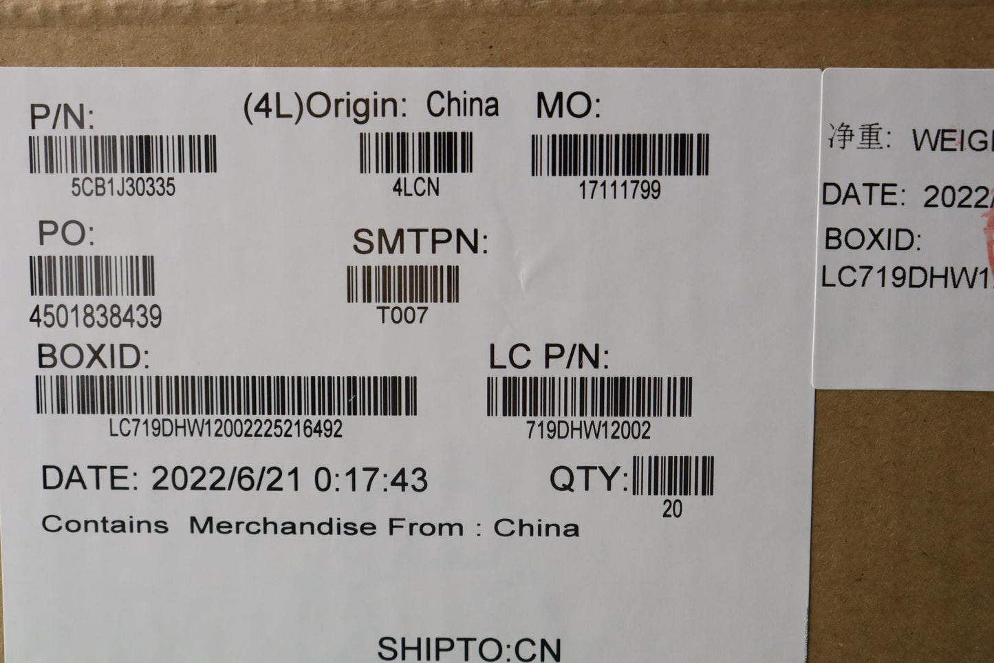 Lenovo Hinge Cover, Cool Grey - 5CB1J30335