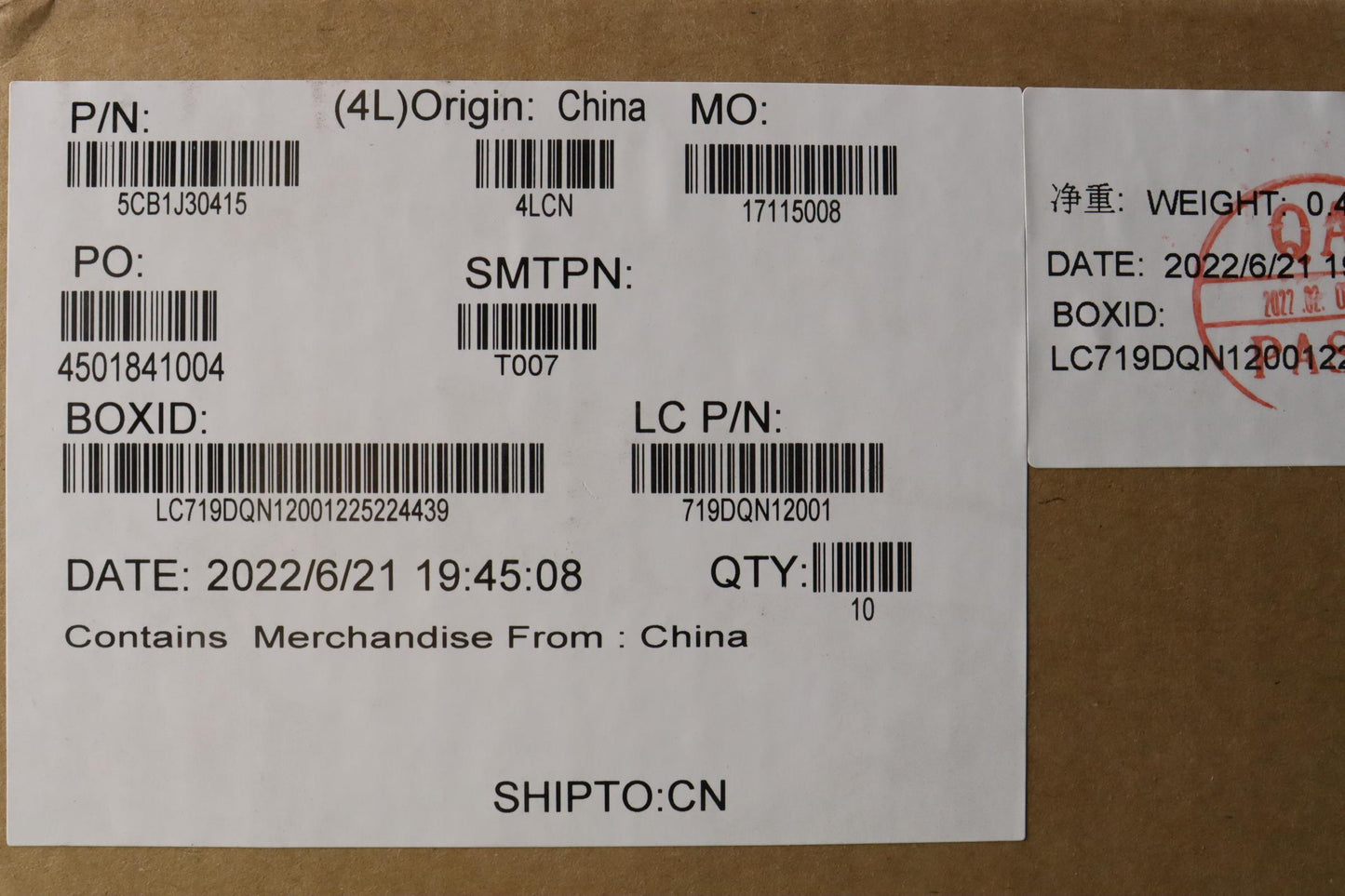 Lenovo Cover Strip Cover L 82Uh - 5CB1J30415